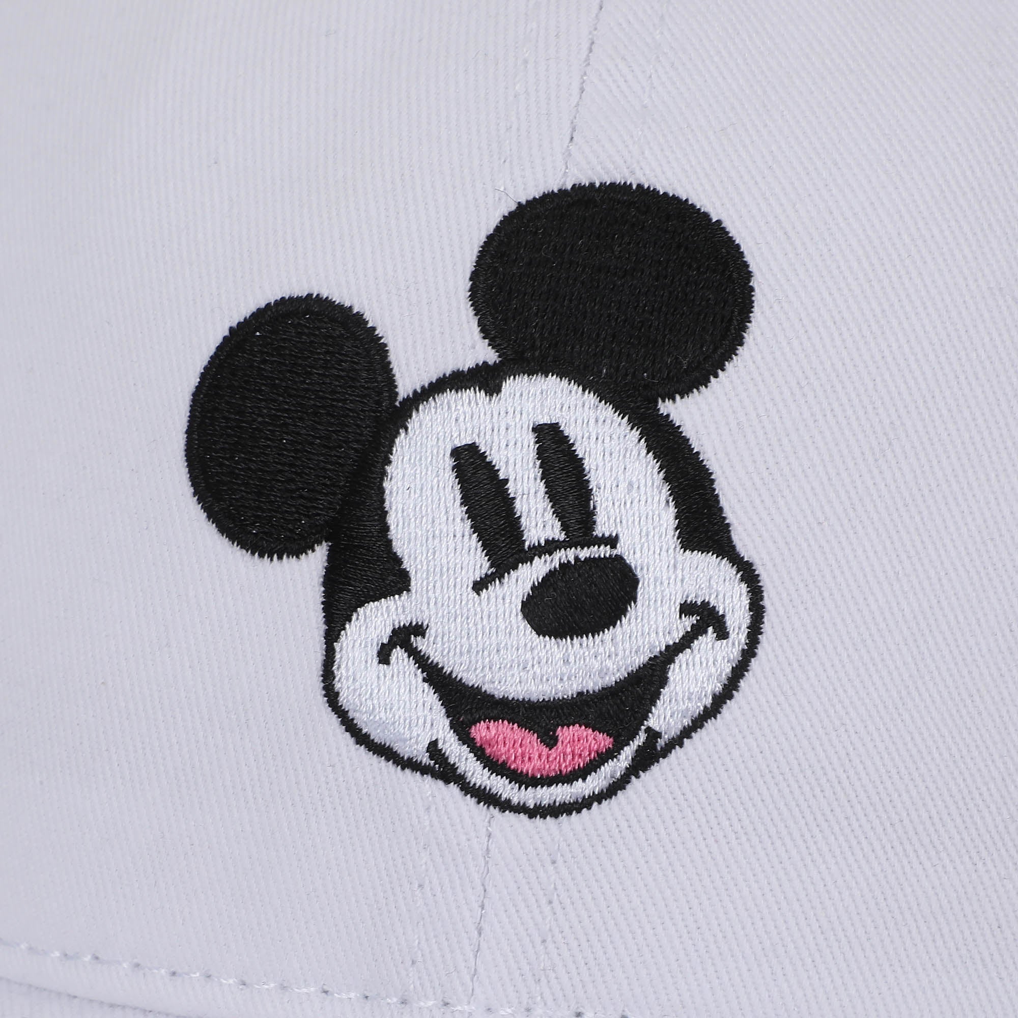 Mickey Mouse Classic White Washed Cotton Twill Dad Cap