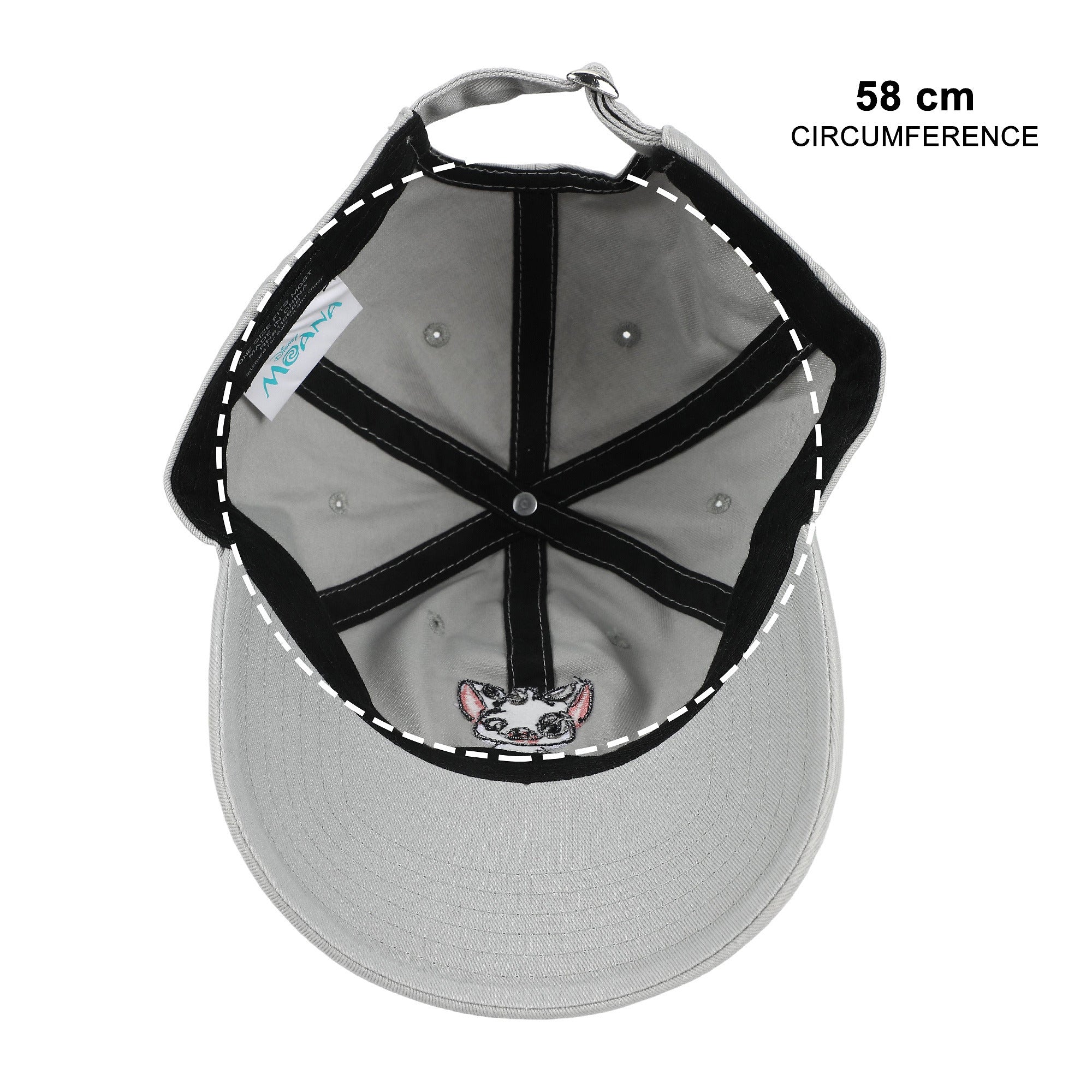 Moana Pua Gray Unstructured Baseball Cap