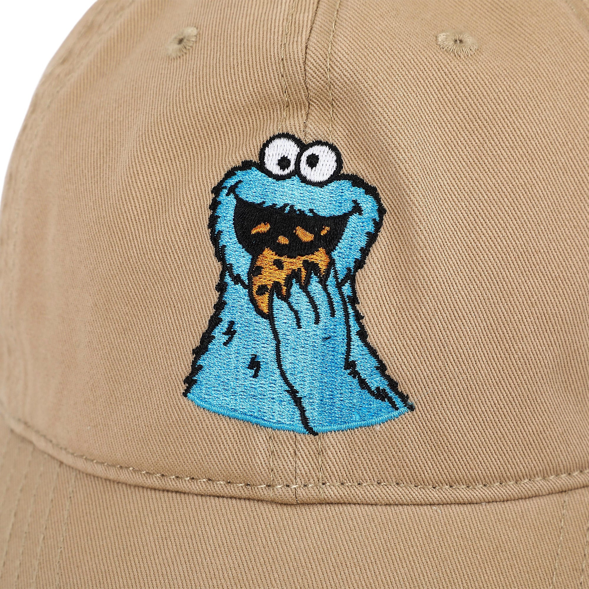 Sesame Street Cookie Monster Tan Unstructured Baseball Cap