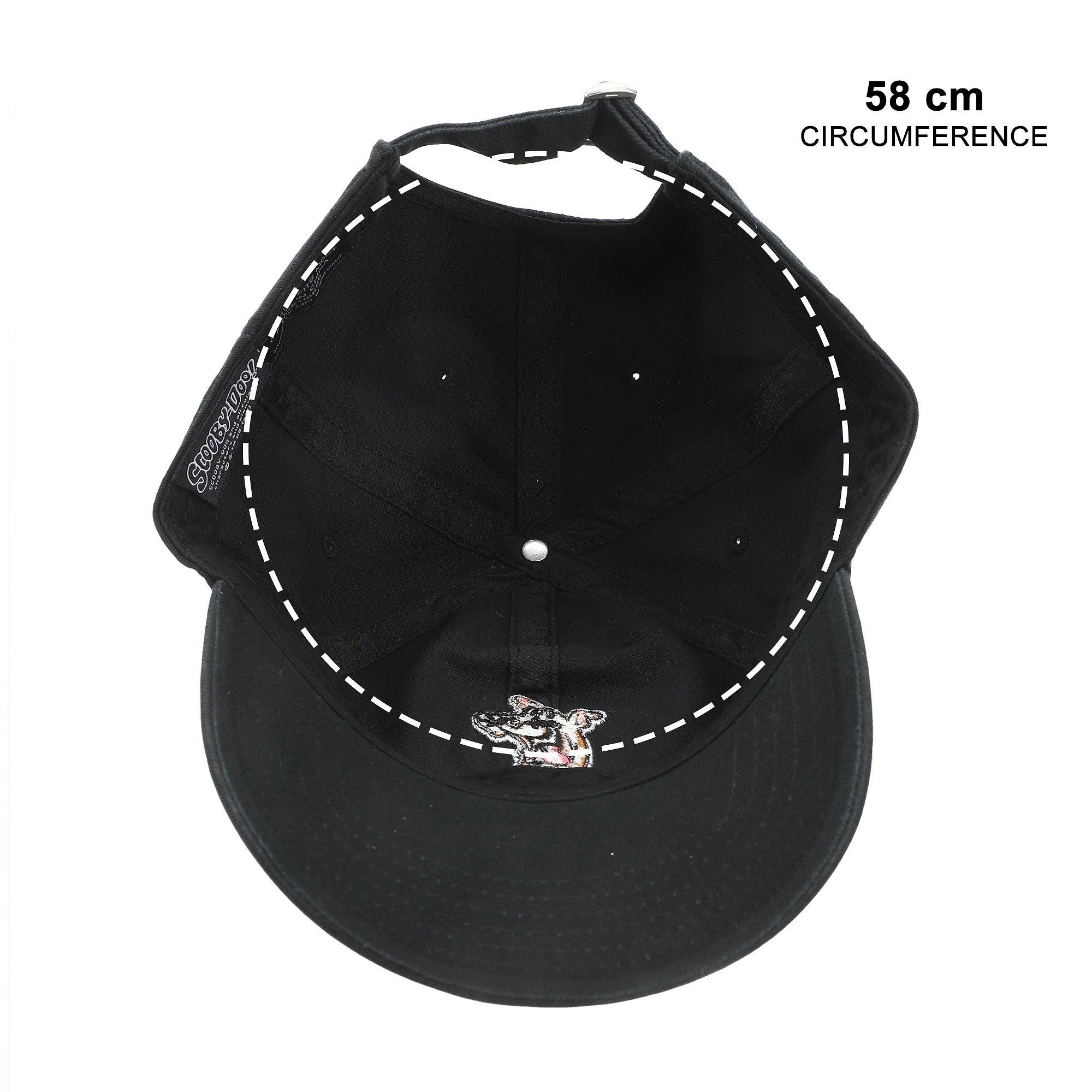 Scooby Doo Character Face Black Unstructured Baseball Cap