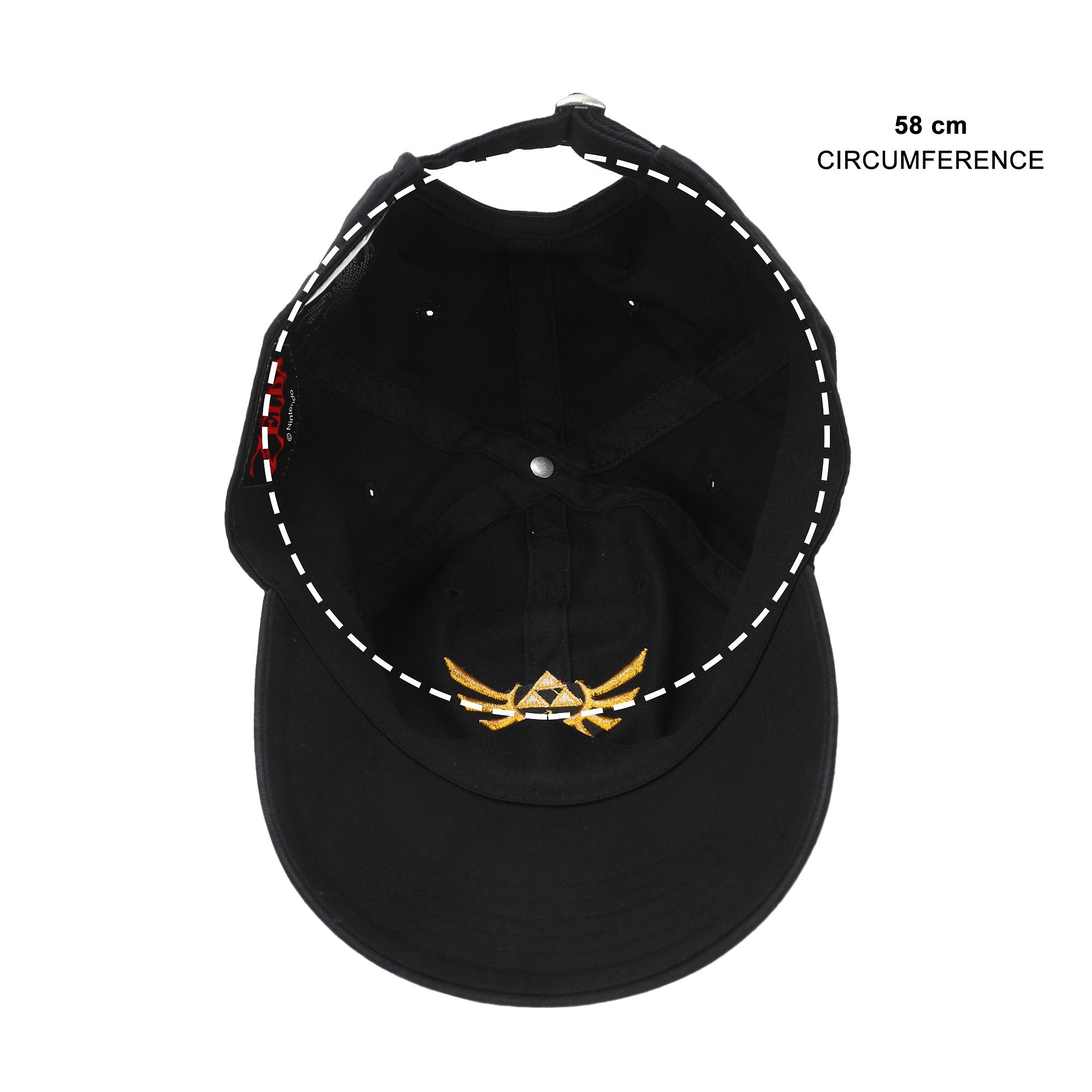 The Legend Of Zelda Hyrule Crest Embroidered Black Dad Hat