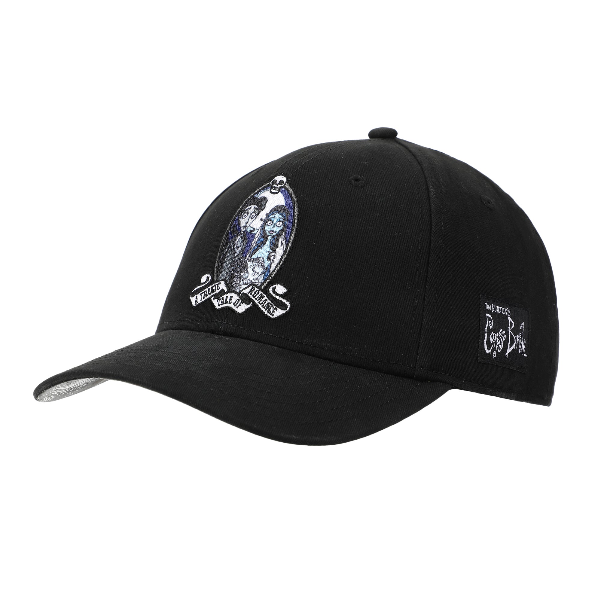 The Corpse Bride Victor & Emily Character Art Black Traditional Adjustable Hat