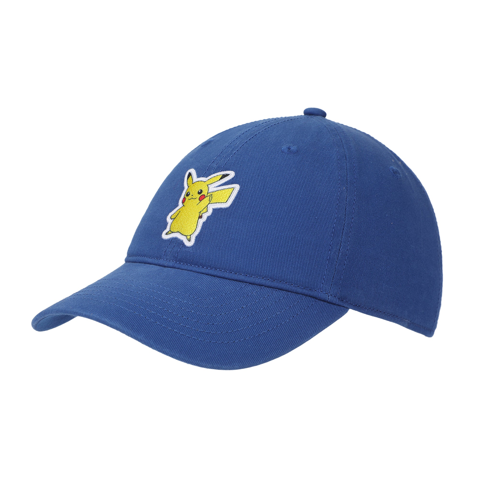 Pokémon Pikachu Printed Patch Blue Unstructured Baseball Cap