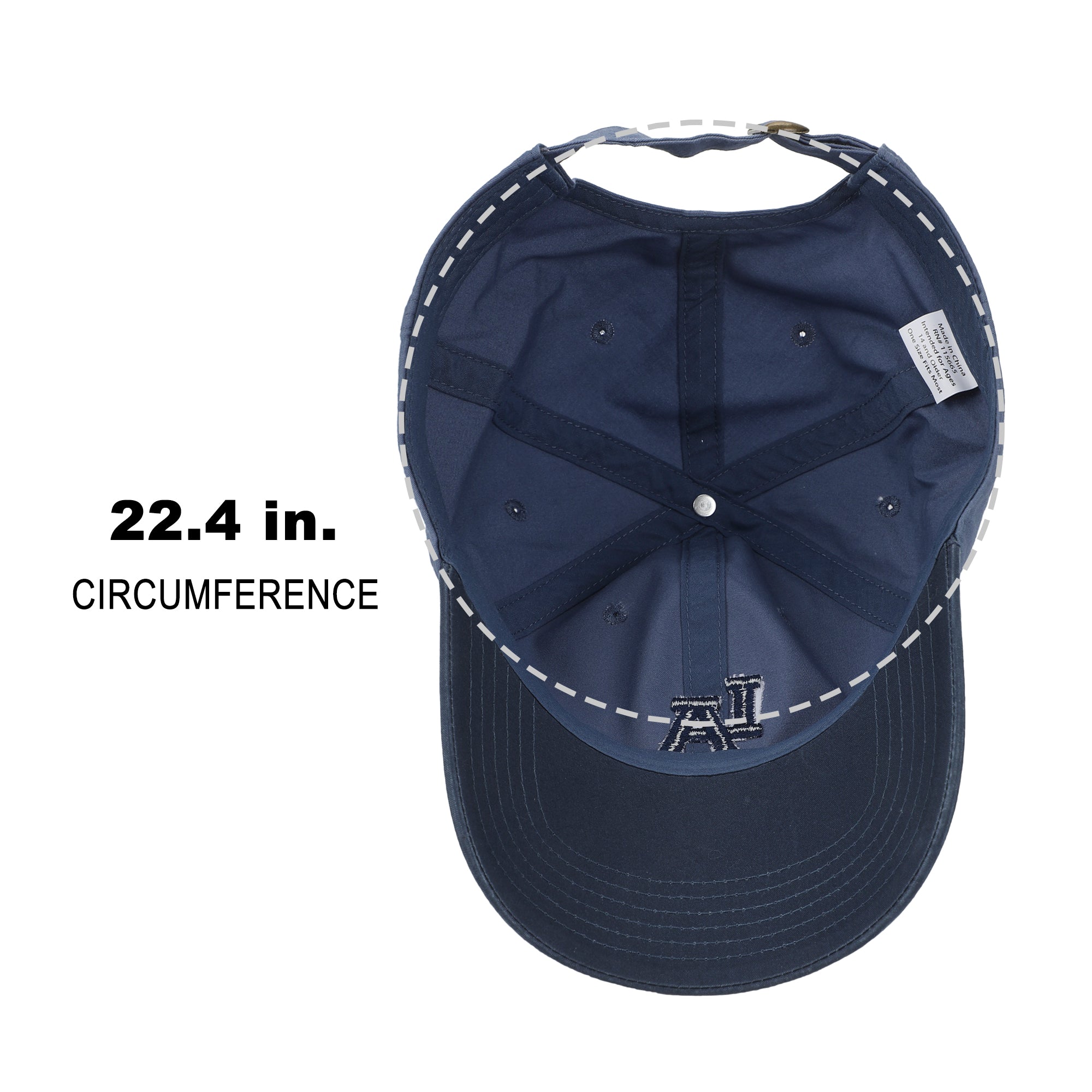 Los Angeles Two-Tone Washed Poplin Unstructured Baseball Cap