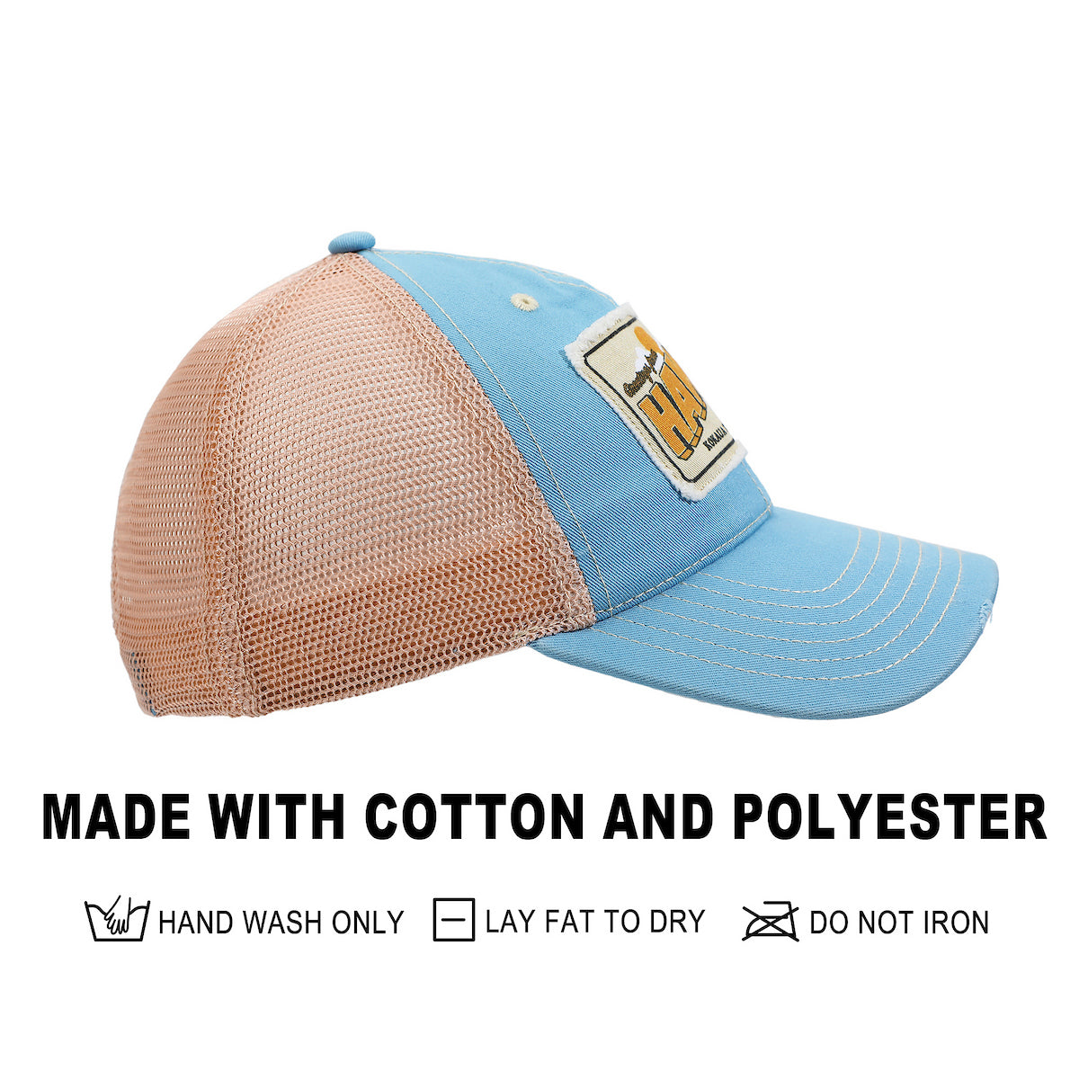 Disney Stitch Hawaii Blue & Pink Unstructured Baseball Cap