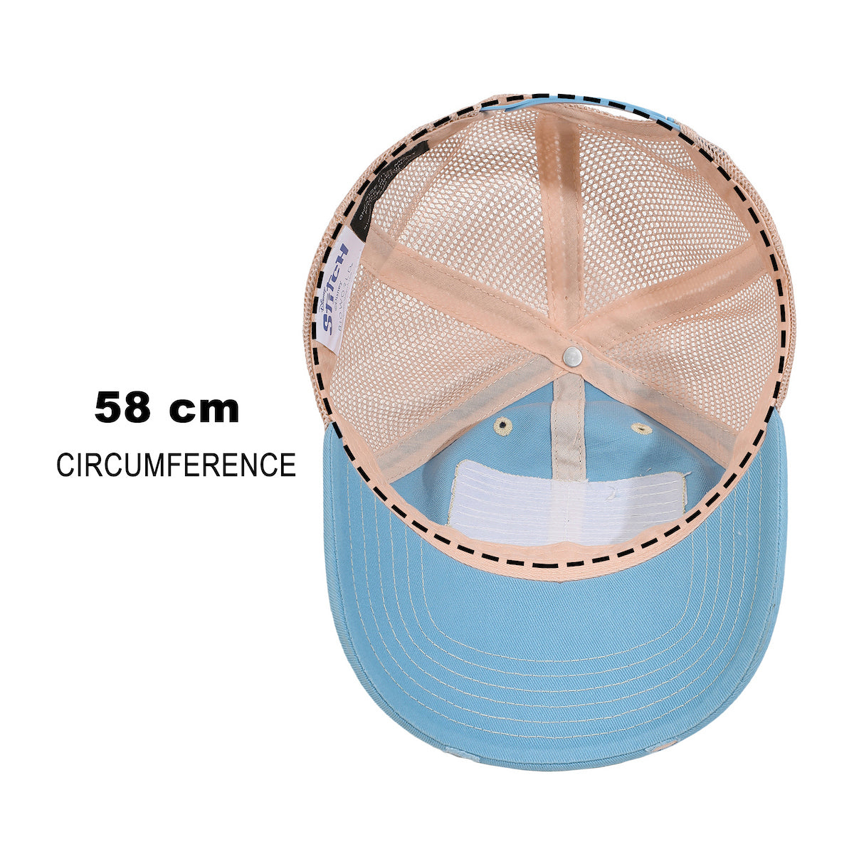 Disney Stitch Hawaii Blue & Pink Unstructured Baseball Cap