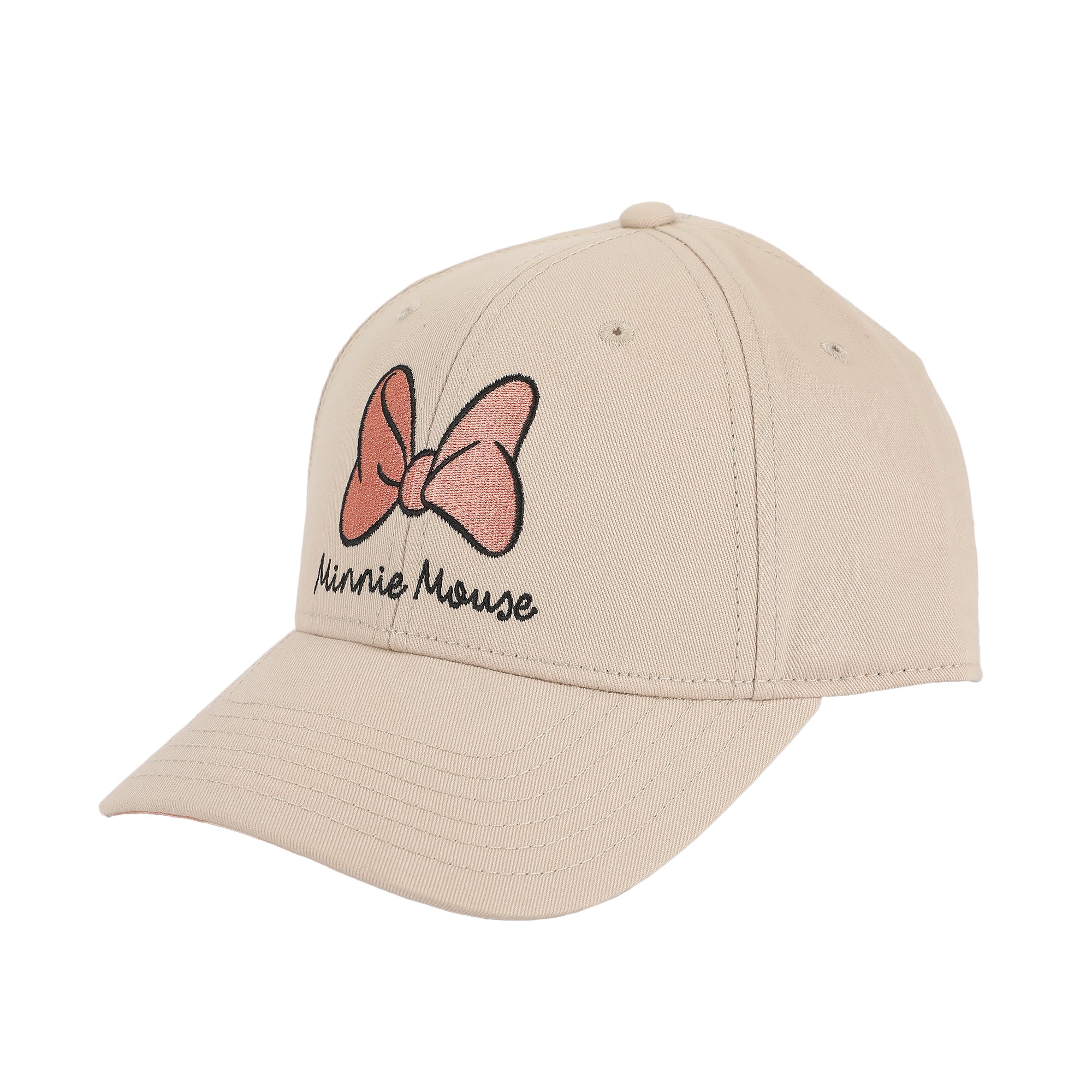 Minnie Mouse Minnie Mouse Bow Embroidery Cotton Twill B2 Ball Cap Traditional Adjustable