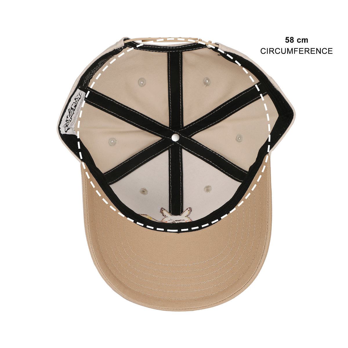 Pokémon Pikachu Electric Type White & Tan Traditional Adjustable Hat