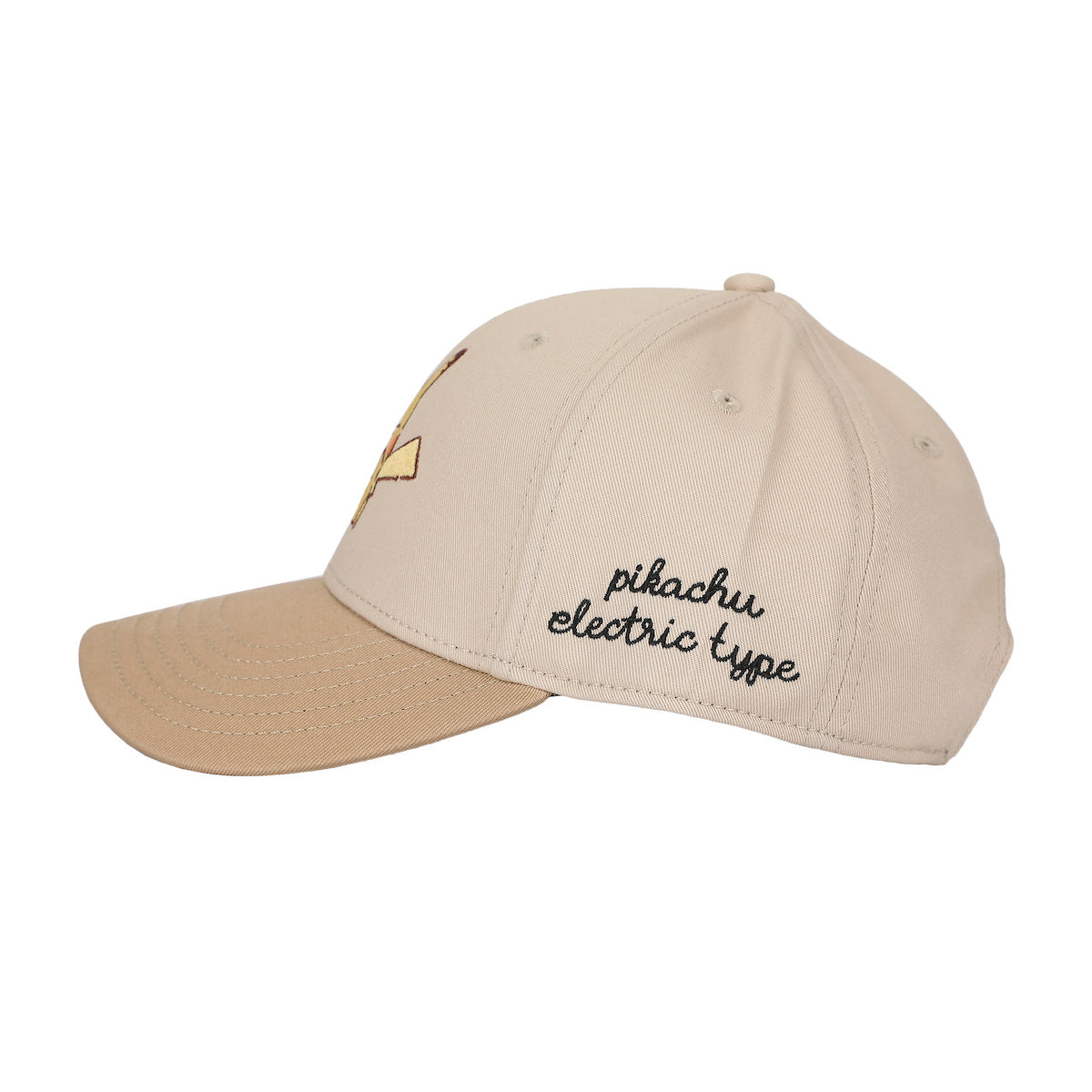 Pokémon Pikachu Electric Type White & Tan Traditional Adjustable Hat