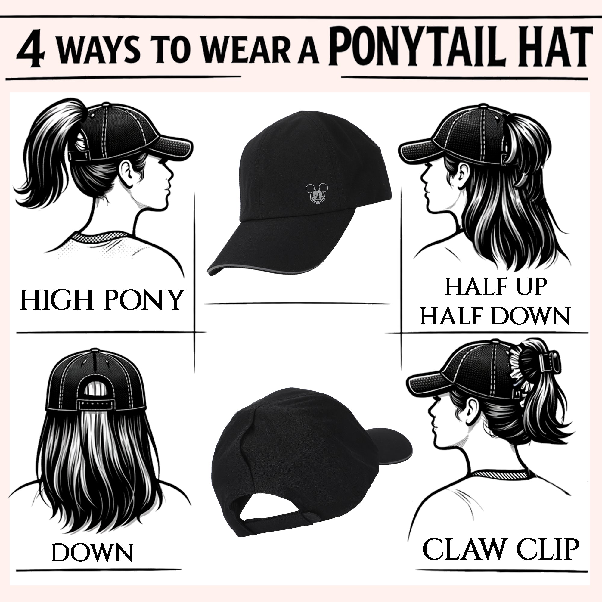 Mickey Mouse Classic Washed Cotton Twill Dad Cap