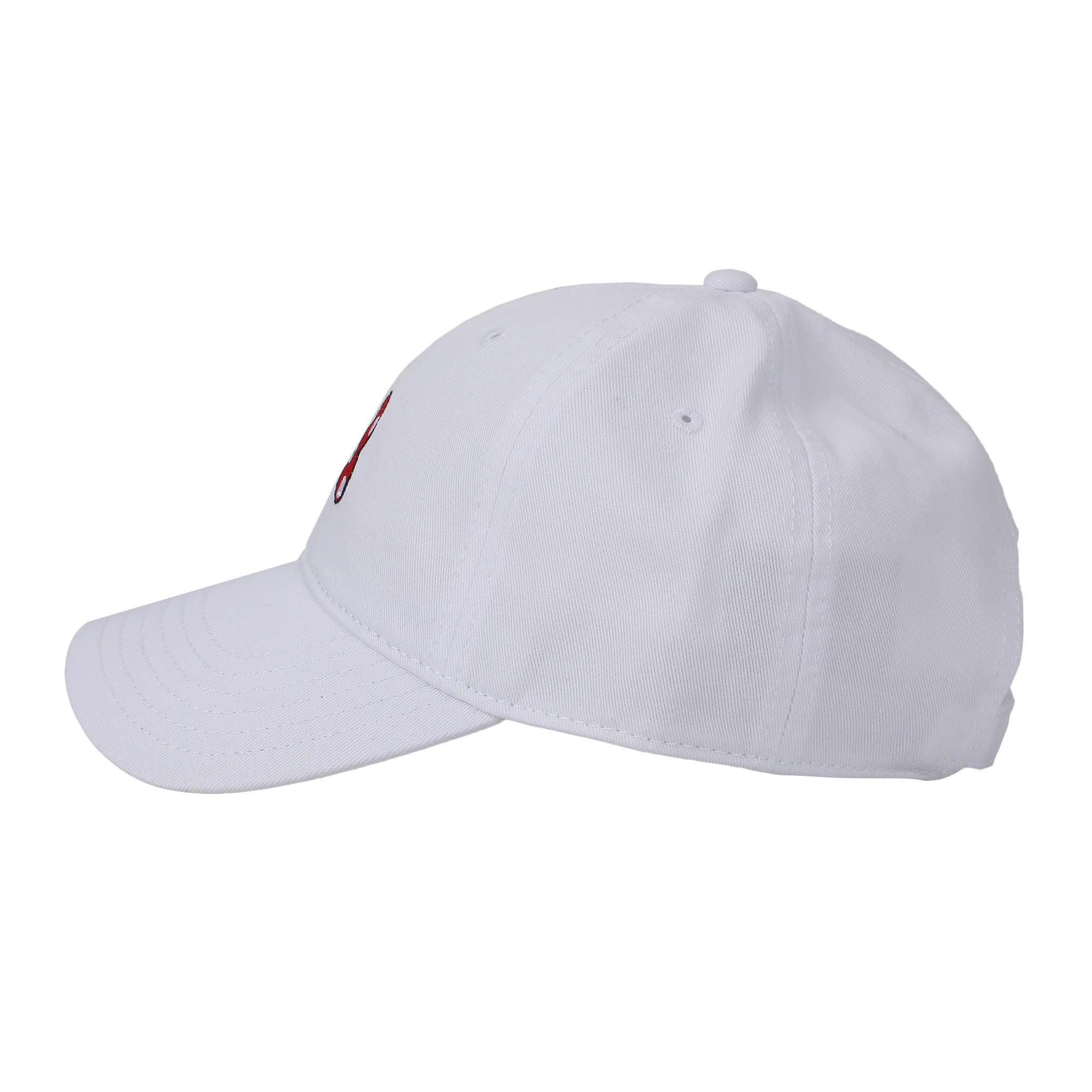 Minnie Mouse Classic Polka Dot Bow White Washed Cotton Twill Dad Cap