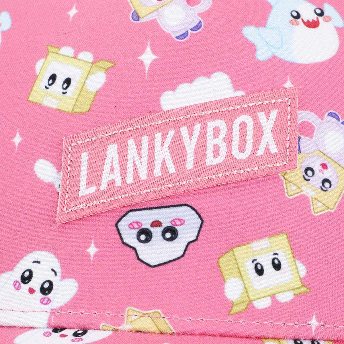 LankyBox Characters All-Over Print Youth Pink 5 Panel Curved Brim Hat