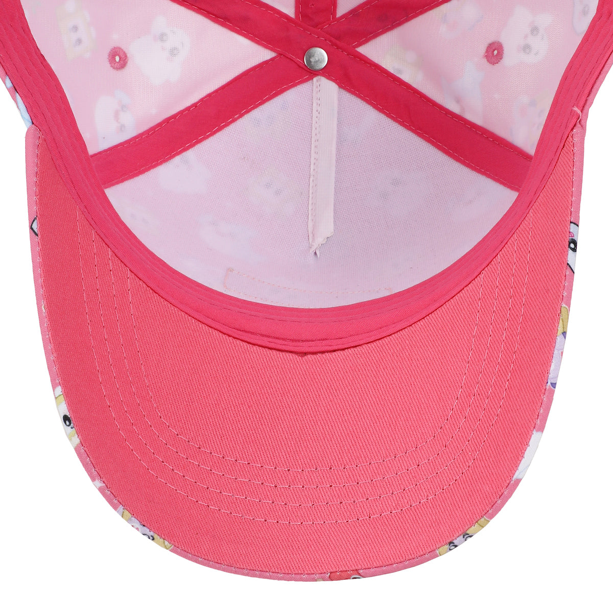 LankyBox Characters All-Over Print Youth Pink 5 Panel Curved Brim Hat