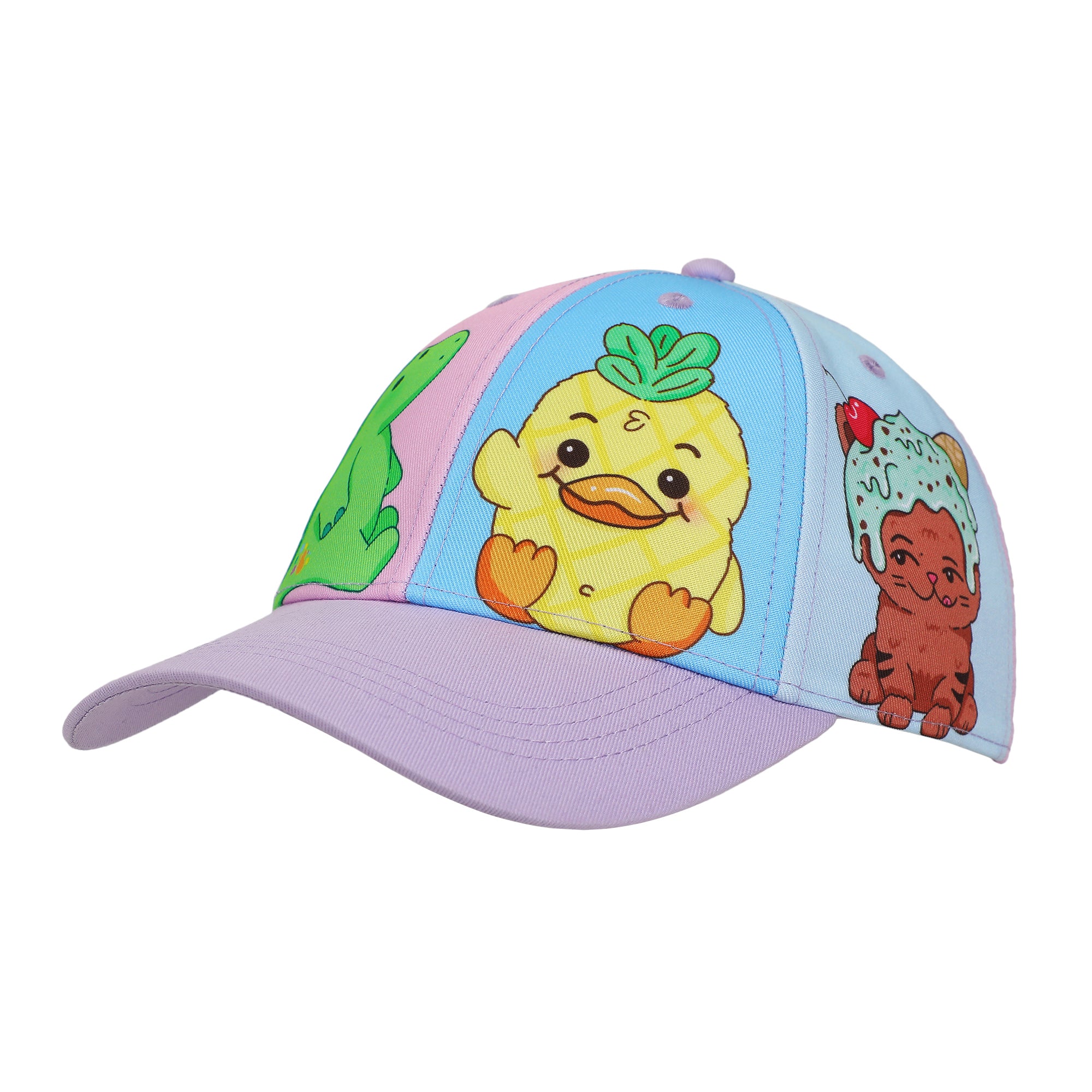 Moriah Elizabeth Animal Character Panels Youth Colorblock Traditional Adjustable Hat