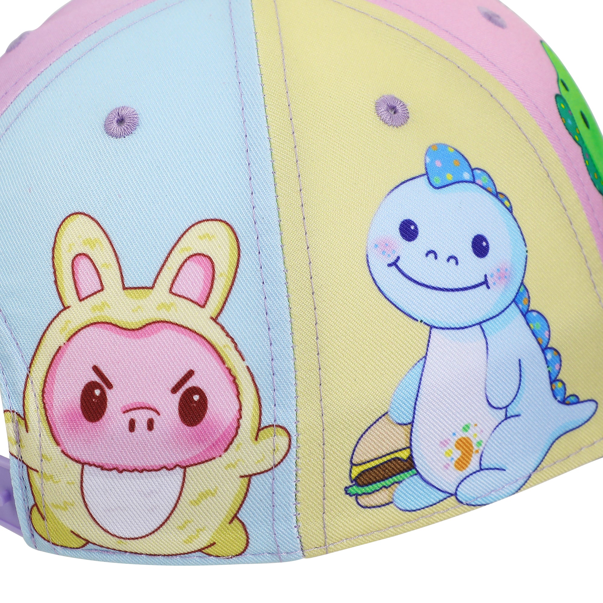 Moriah Elizabeth Animal Character Panels Youth Colorblock Traditional Adjustable Hat