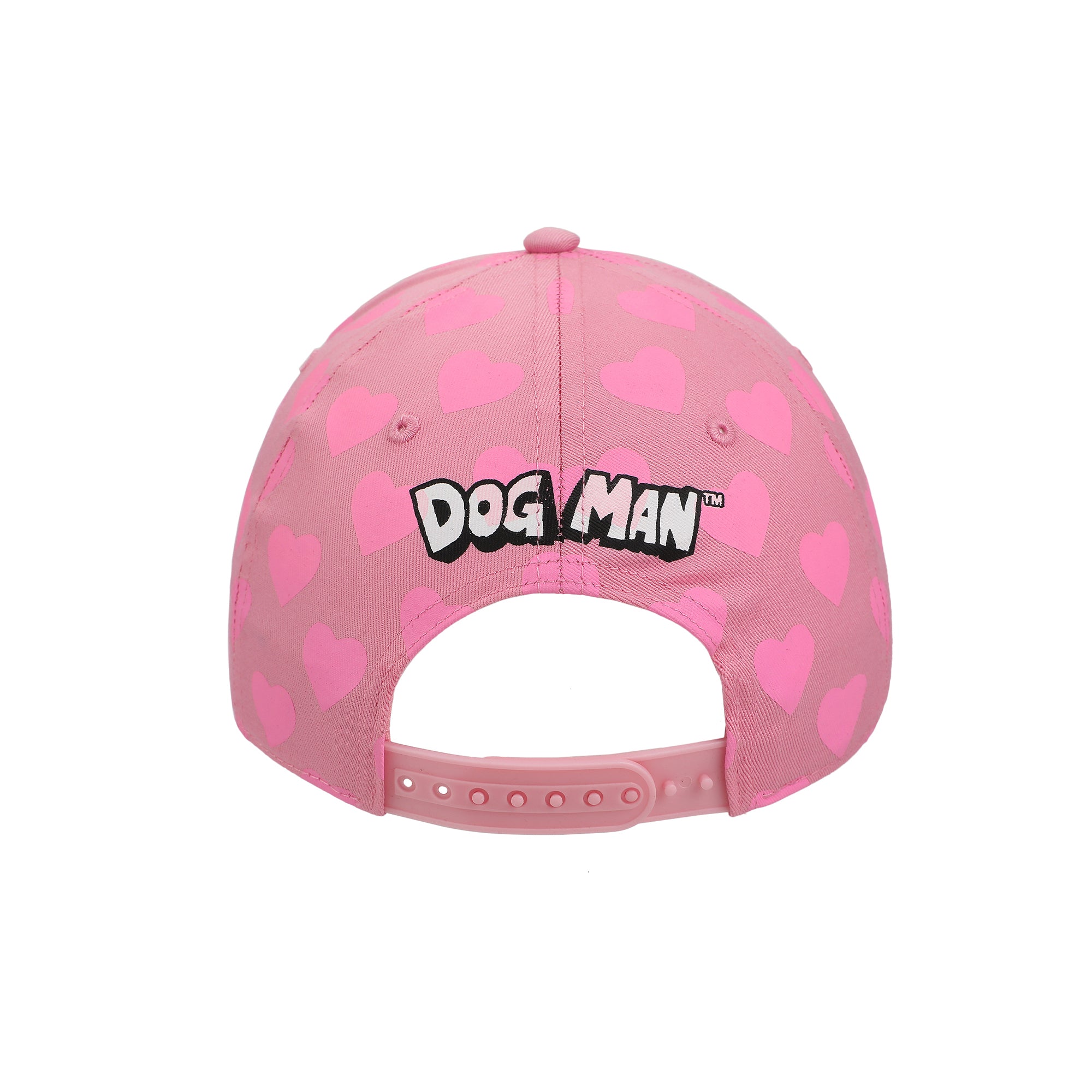 Dog Man Glitter Heart Youth Pink Traditional Adjustable Hat