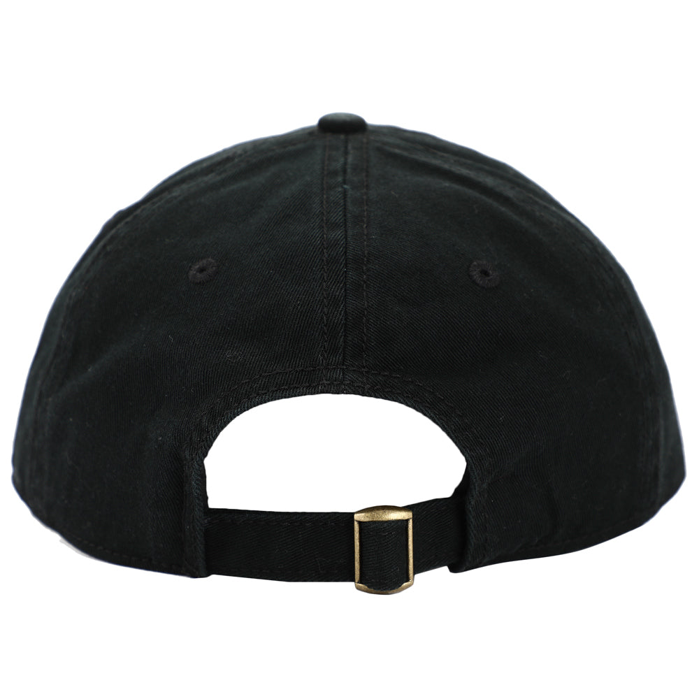 Ghost Face Embroidered Baseball Cap - Black Cotton Horror Dad Hat, Curved Bill, Adjustable Buckle Closure, Unisex