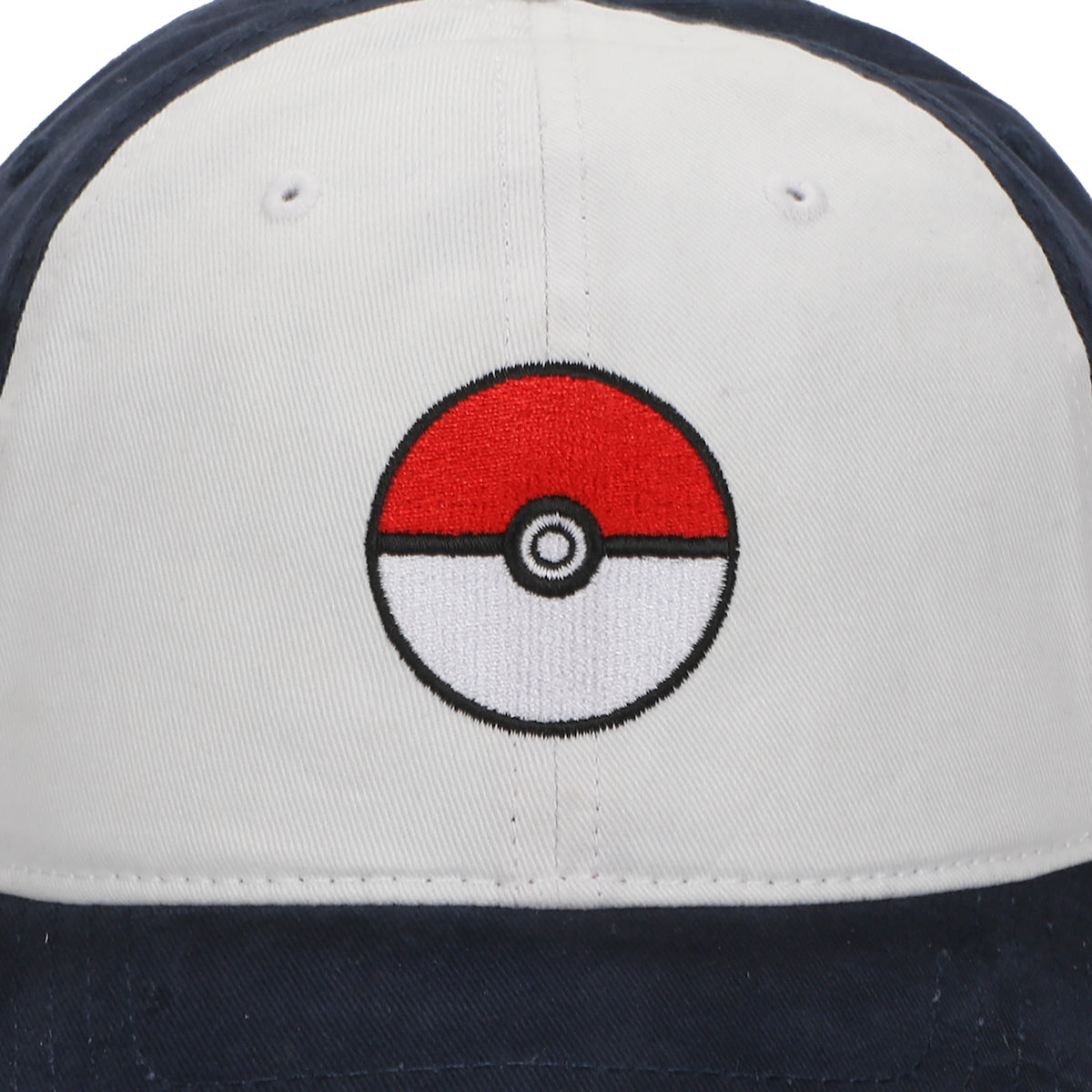 Pokemon Pokeball Embroidery Men's Baseball Navy Baseball Cap