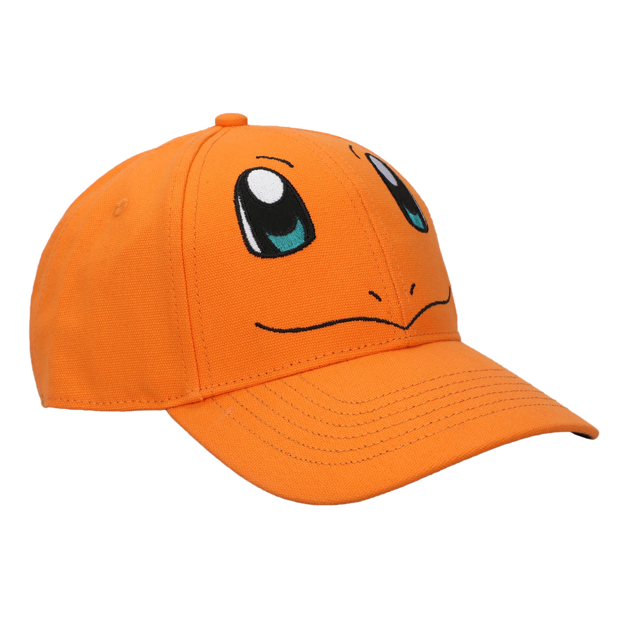 Pokemon Charmander Big Face Men's Orange Baseball Cap