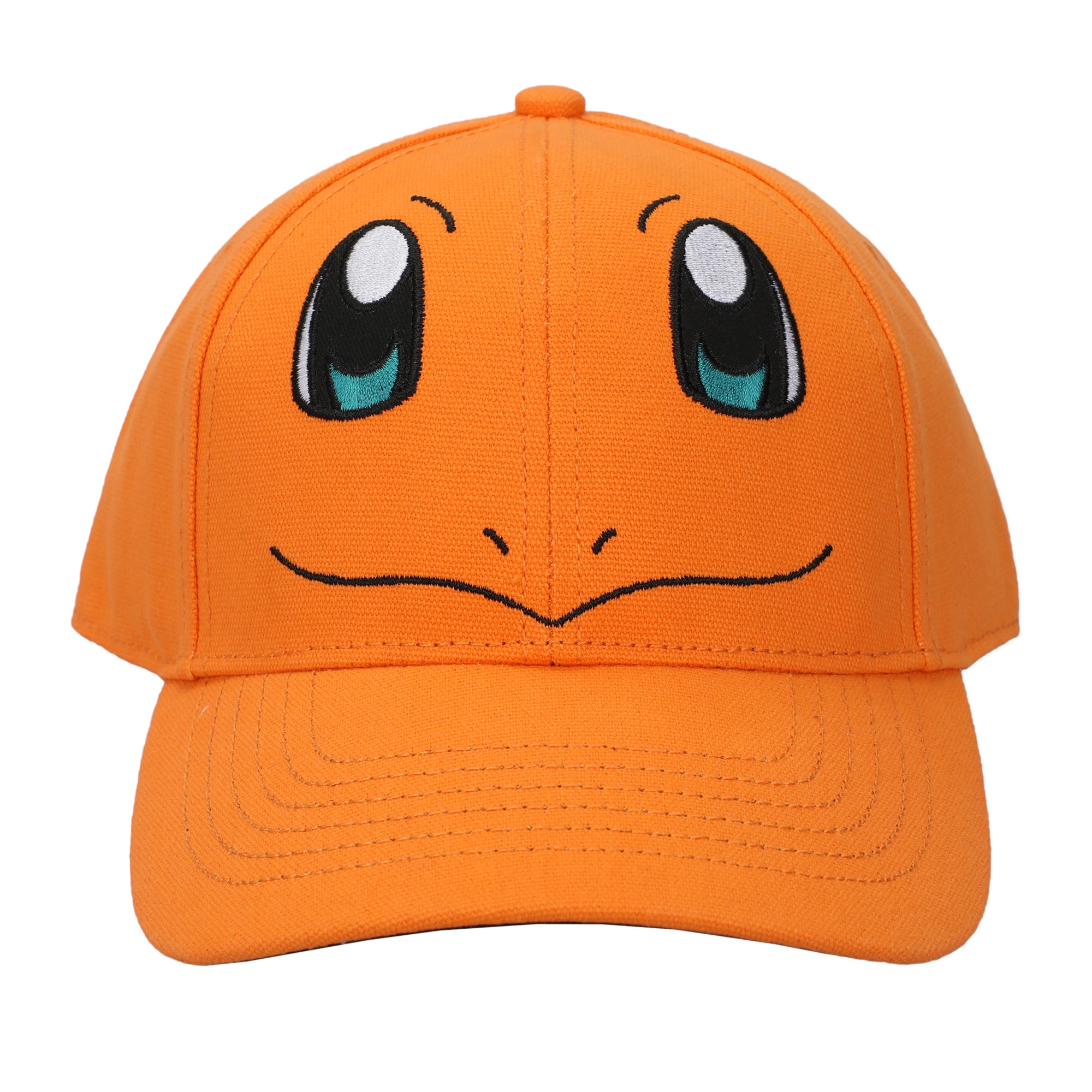 Pokemon Charmander Big Face Men's Orange Baseball Cap