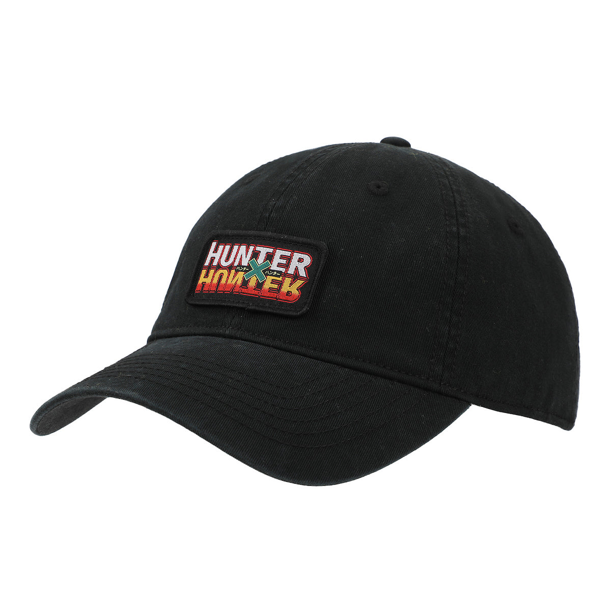 Hunter X Hunter Woven Patch Logo Black Unstructured Baseball Cap