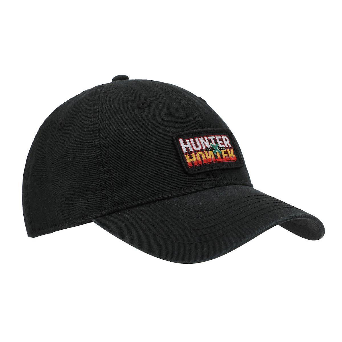 Hunter X Hunter Woven Patch Logo Black Unstructured Baseball Cap