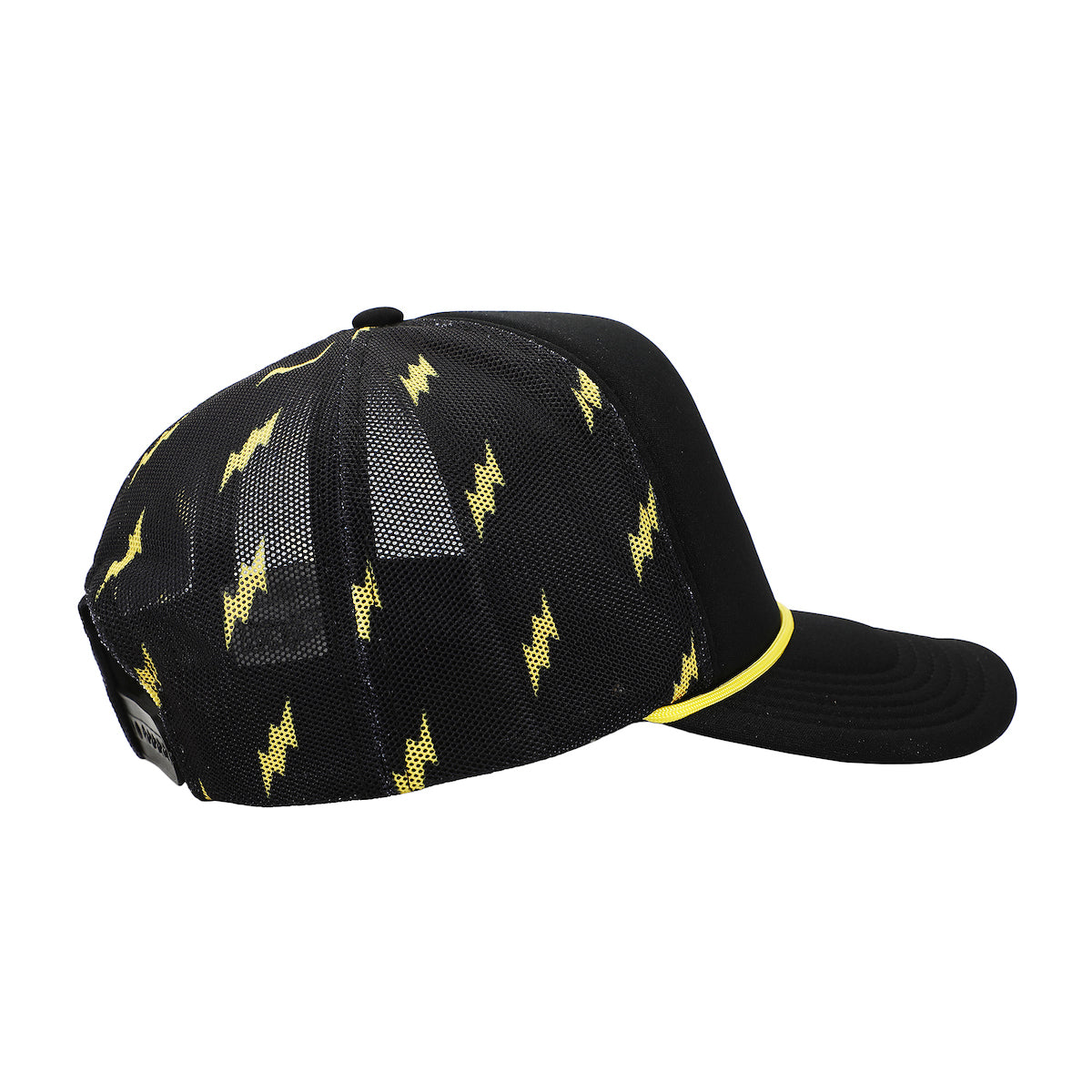 Pokemon Pikachu Thunderbolt Pattern Black Trucker Hat