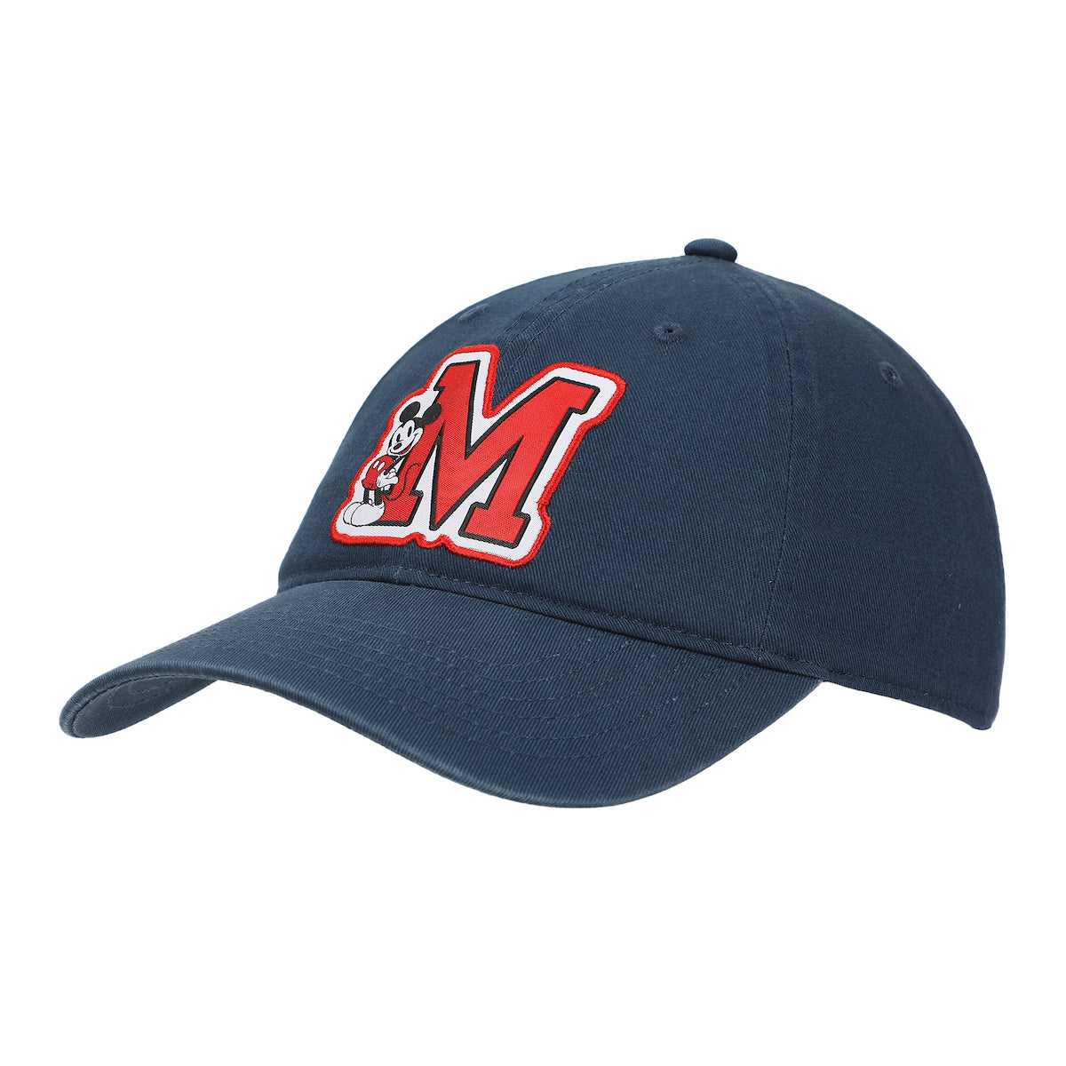 Disney Mickey Mouse M Blue Unstructured Baseball Cap