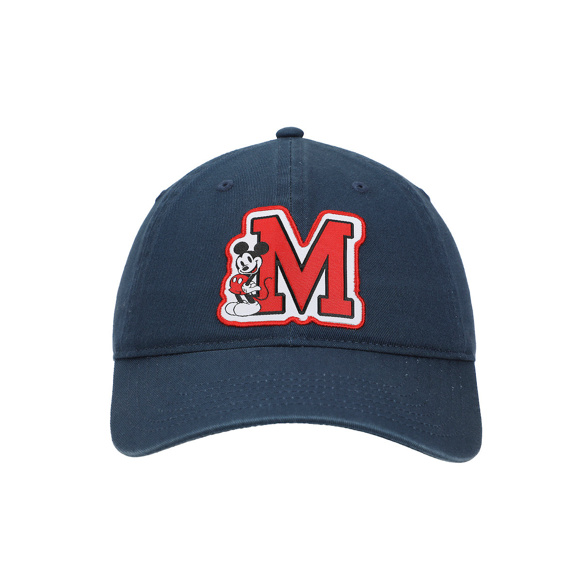 Disney Mickey Mouse M Blue Unstructured Baseball Cap