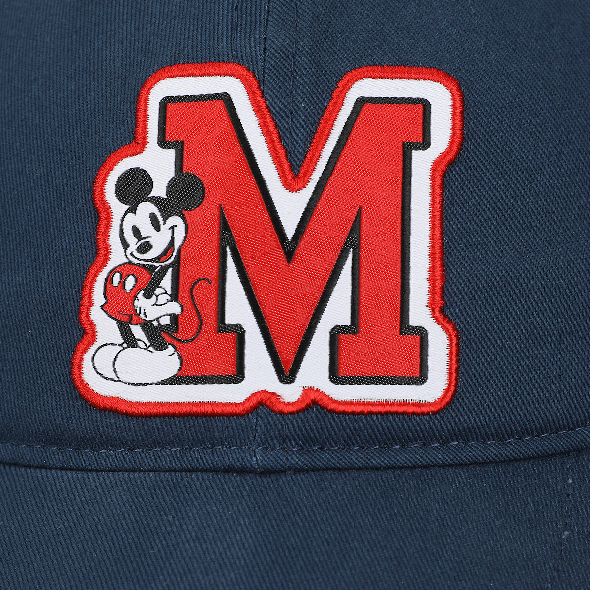 Disney Mickey Mouse M Blue Unstructured Baseball Cap