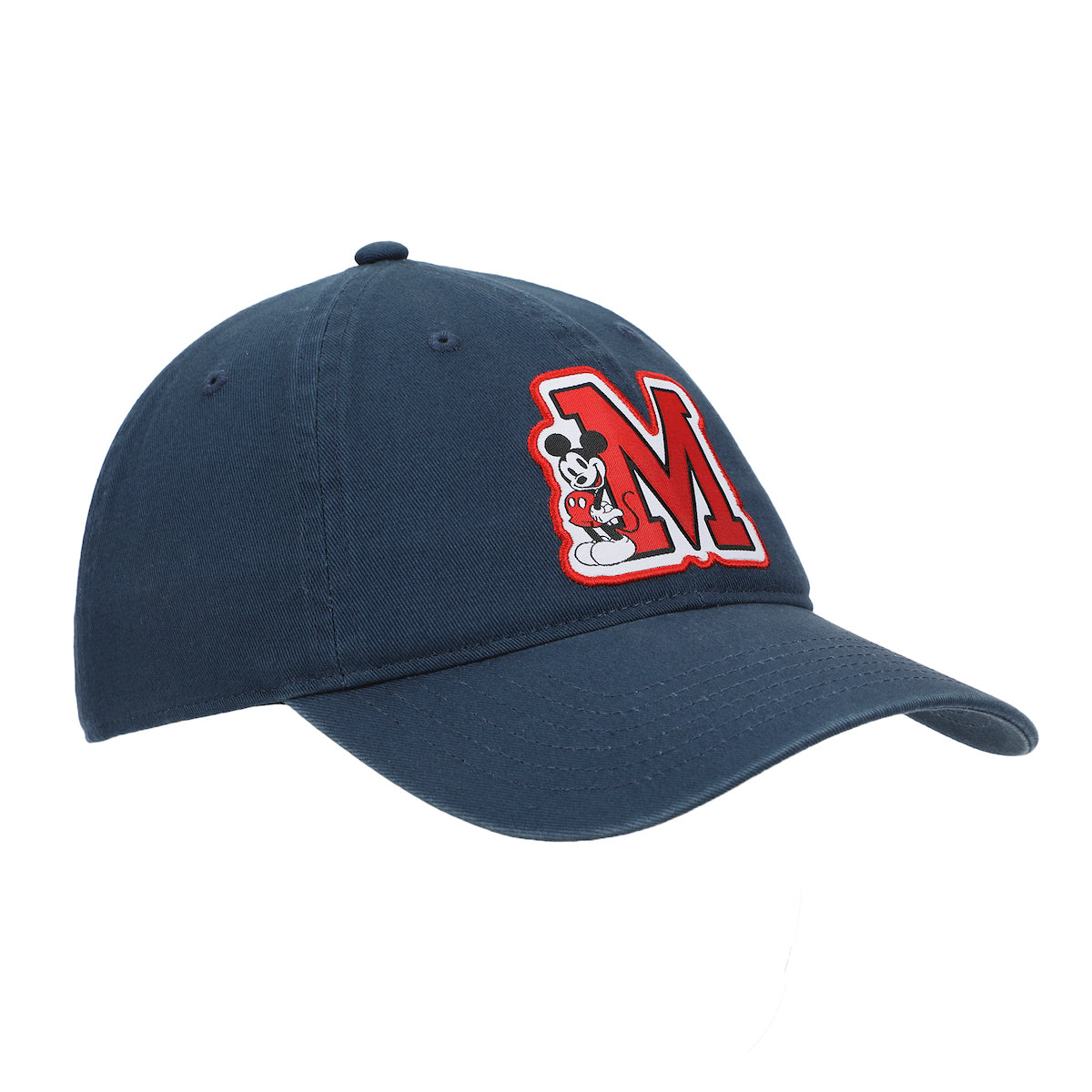 Disney Mickey Mouse M Blue Unstructured Baseball Cap