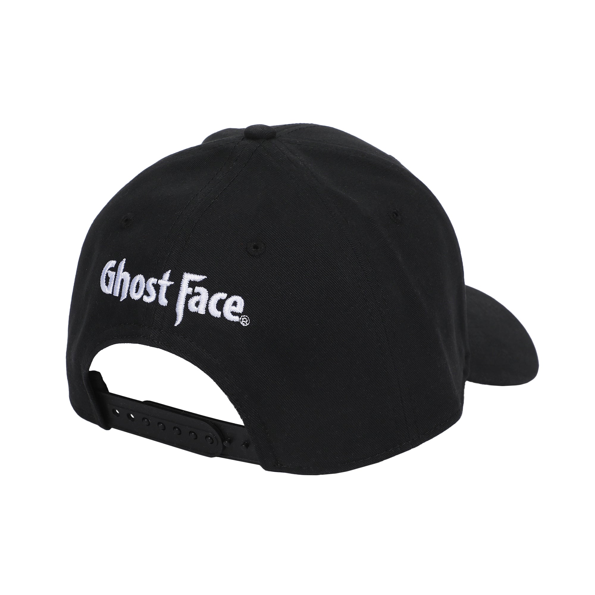 Ghostface Character Embroidered AOP Men's Black Baseball Cap