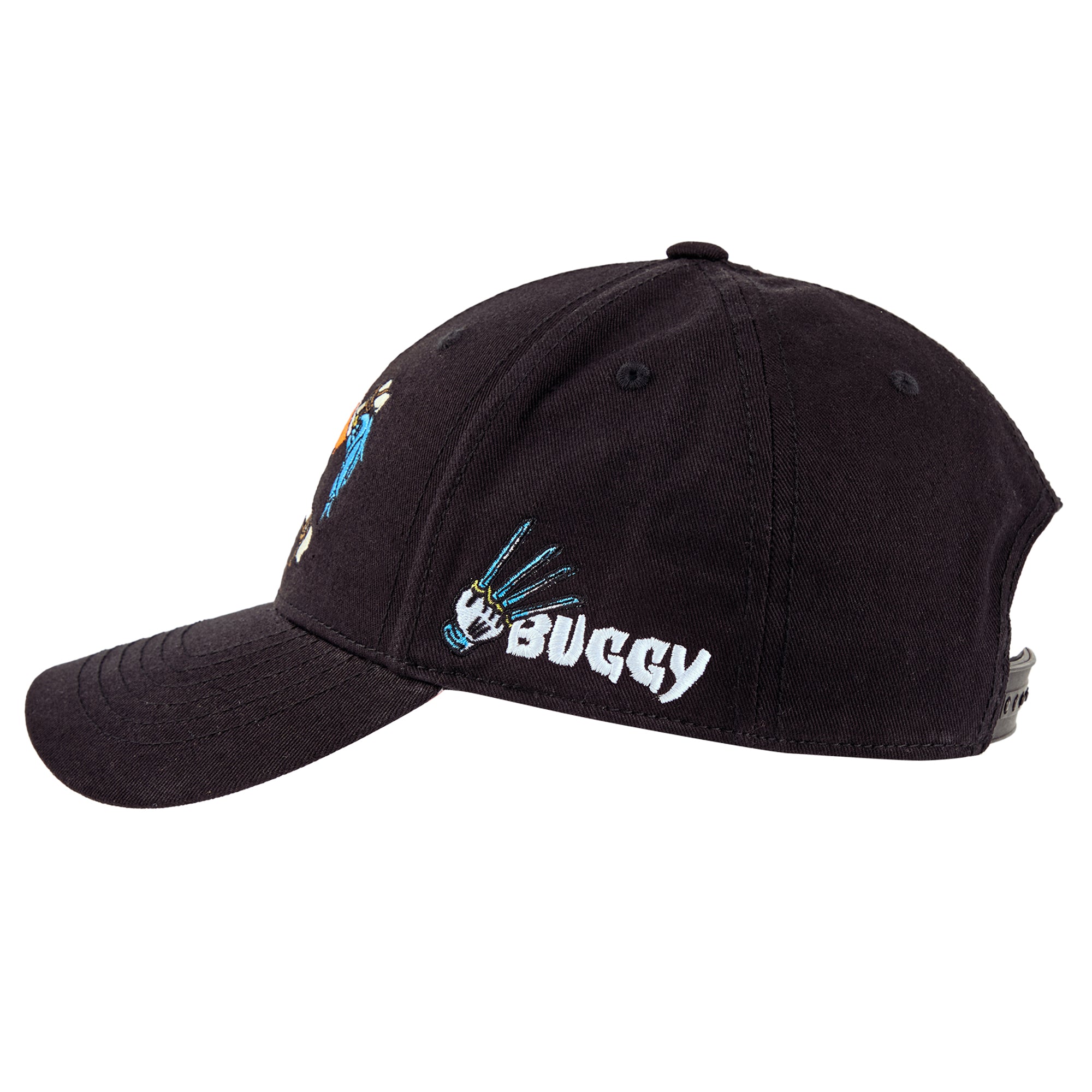 One Piece Live Action Buggy Straw Hat Pirates Emblem Black Traditional Adjustable Hat