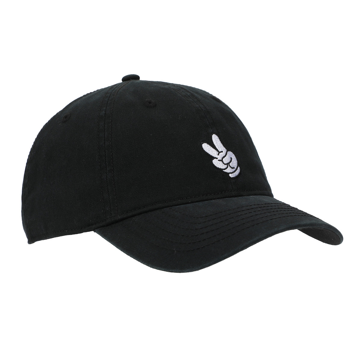Disney Mickey Mouse Glove Black Unstructured Baseball Cap