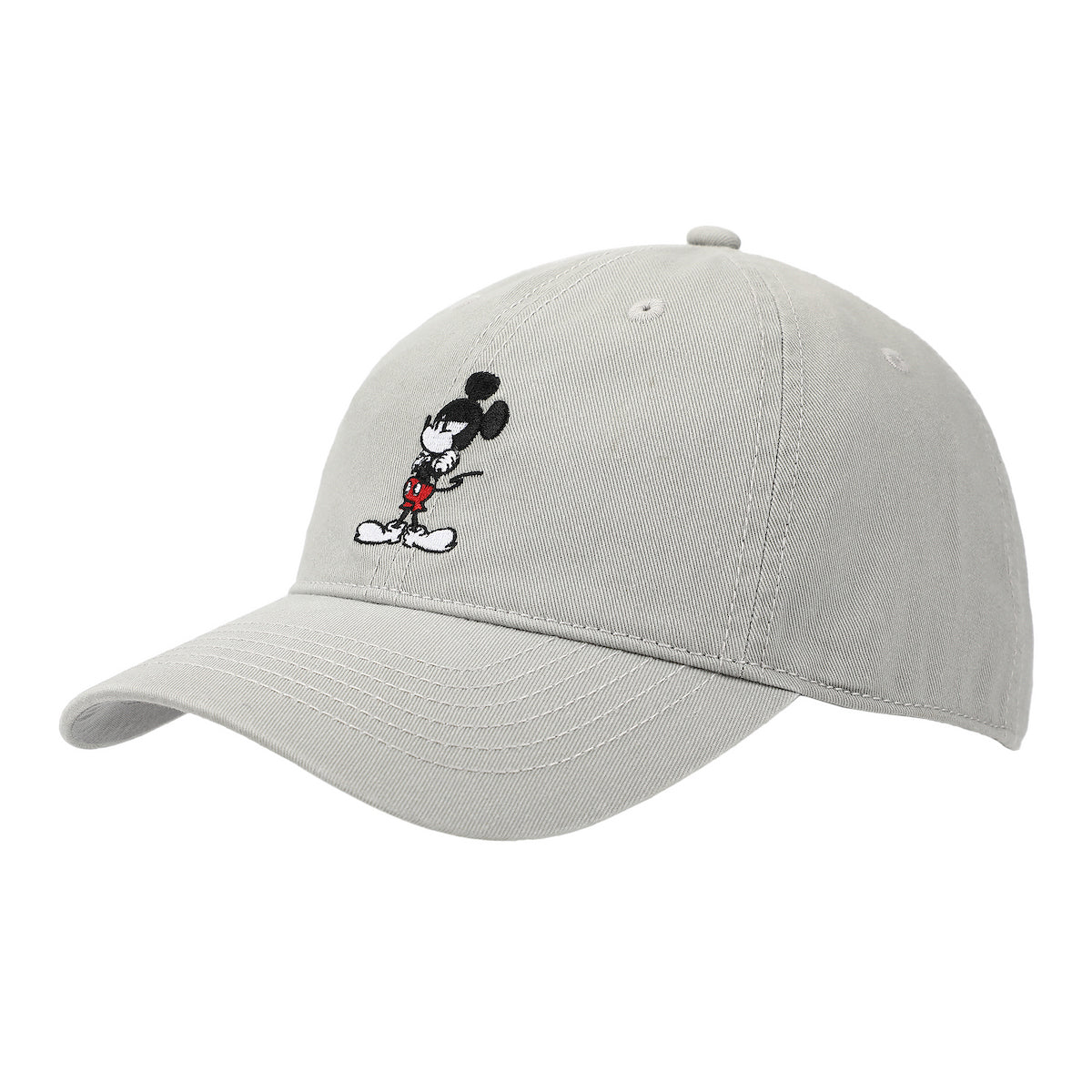Disney Mickey Mouse White Unstructured Baseball Cap