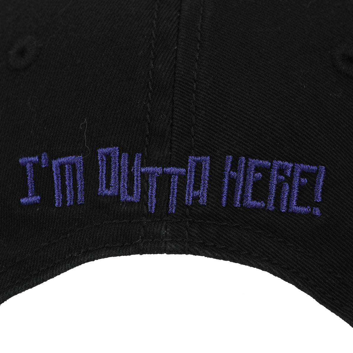 Sonic The Hedgehog I'm Outta Here Black Unstructured Baseball Cap