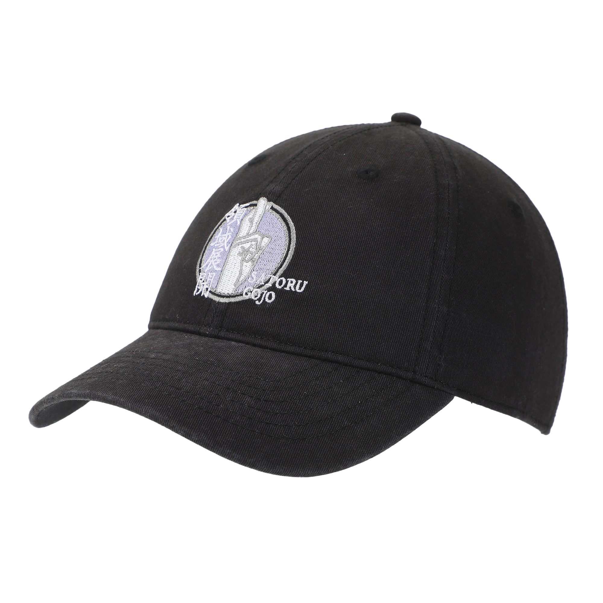 Jujutsu Kaisen Satoru Gojo Crossed Fingers Men's Black Unstructured Baseball Cap