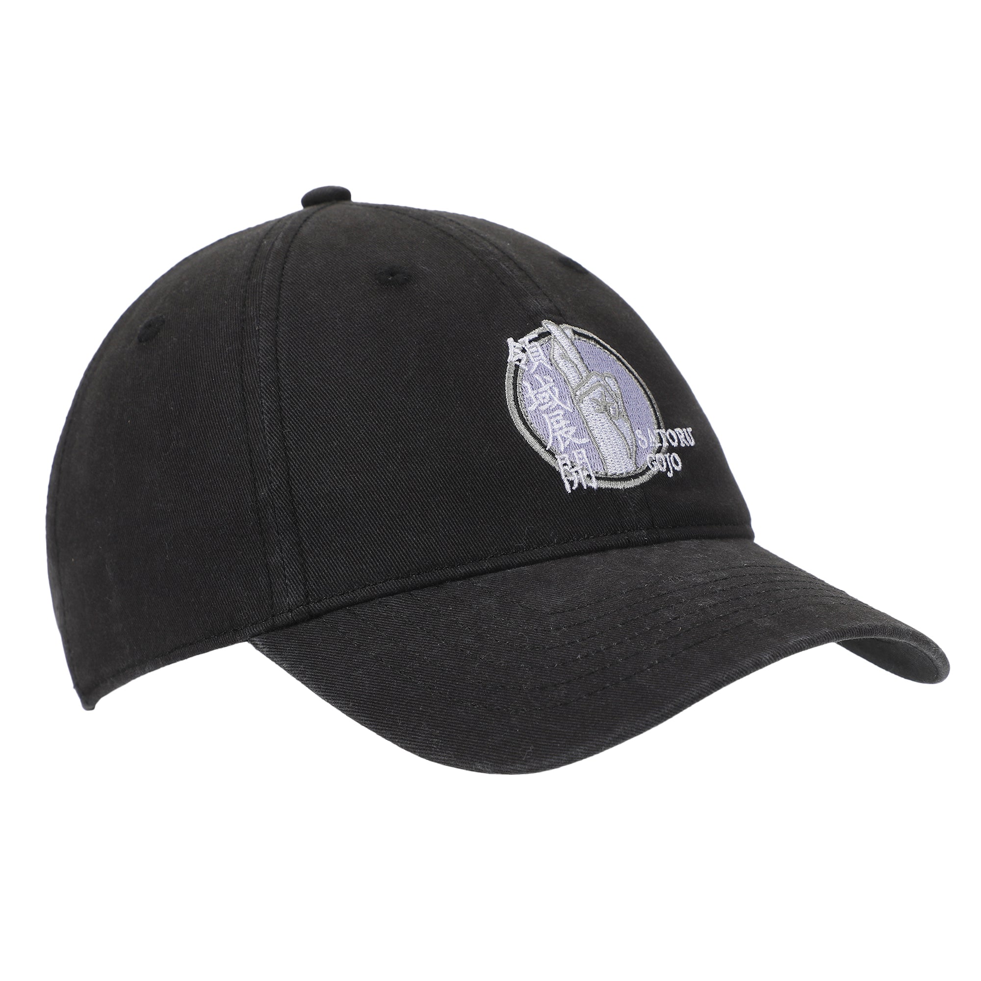 Jujutsu Kaisen Satoru Gojo Crossed Fingers Men's Black Unstructured Baseball Cap