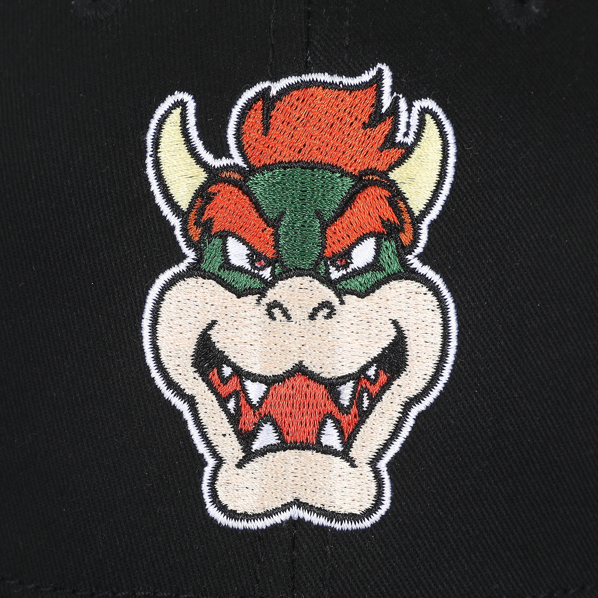 Super Mario Bros Bowser Black Structured Baseball Cap