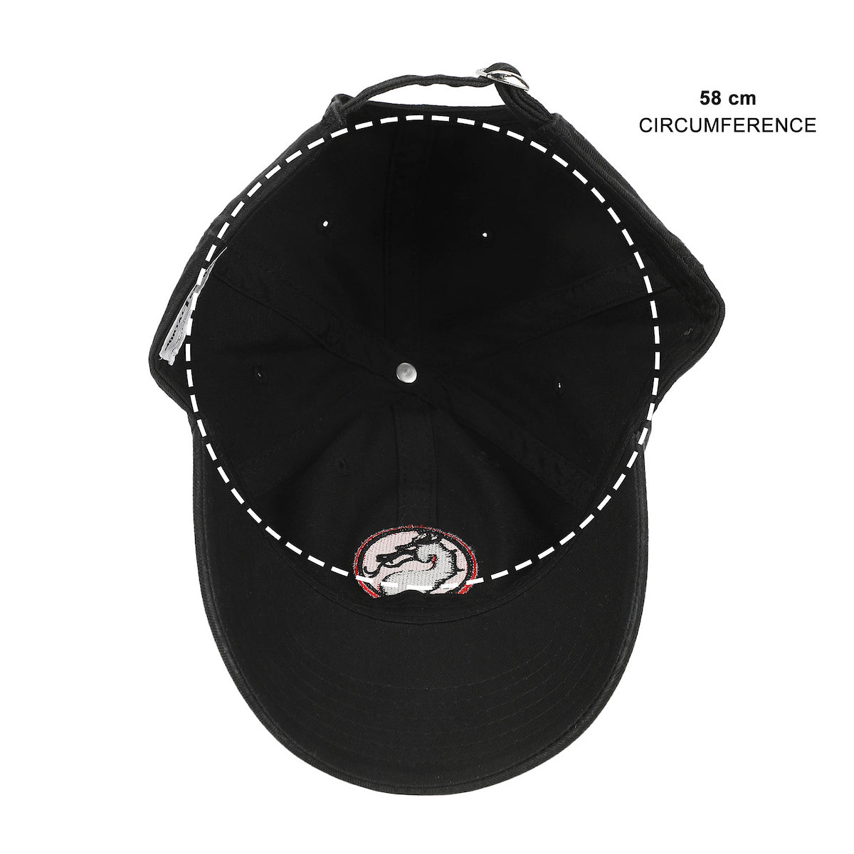 Mortal Kombat Classic Logo Adult Black Dad Cap