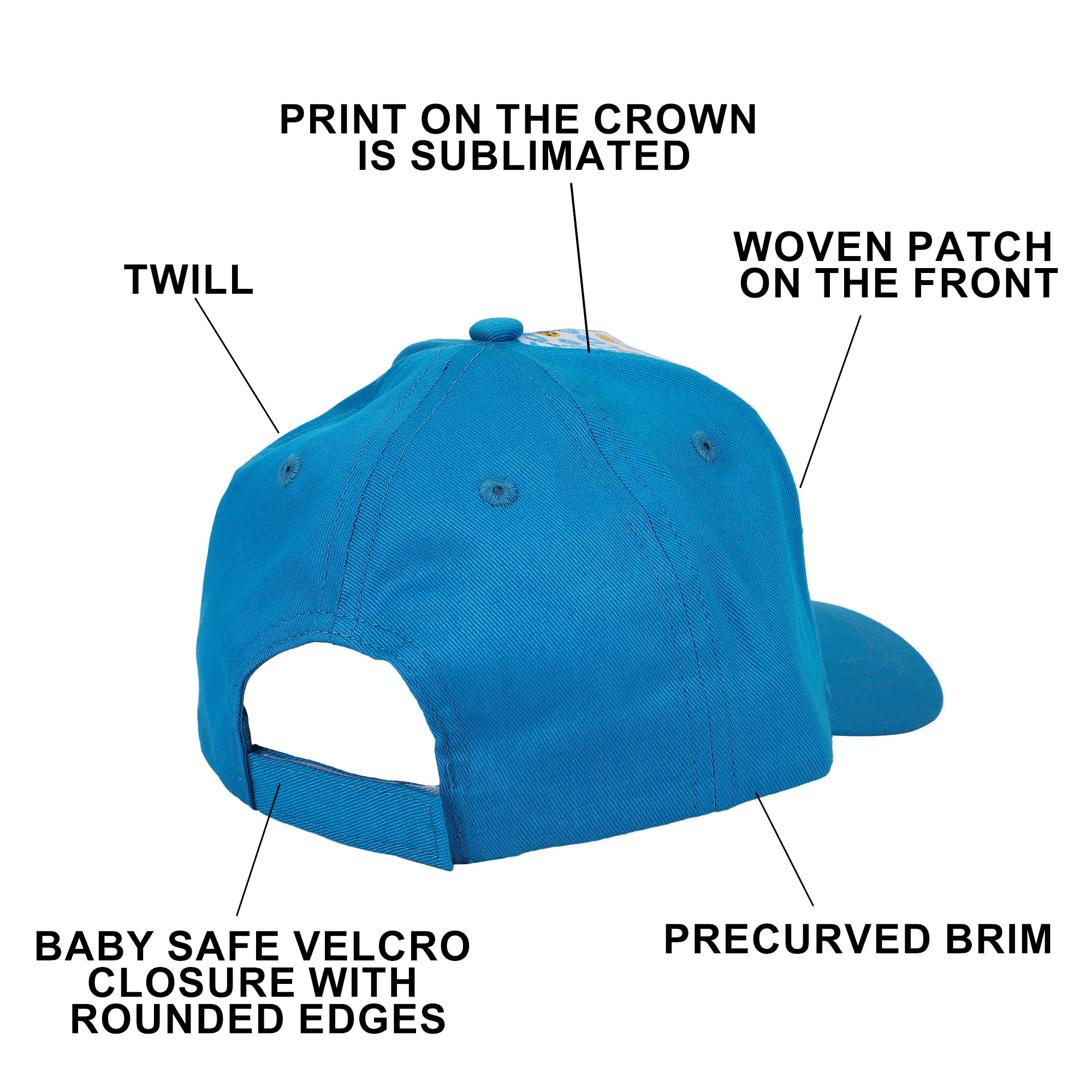 Sesame Street Plush Cookie Monster Toddler's Blue Traditional Adjustable Baseball Cap