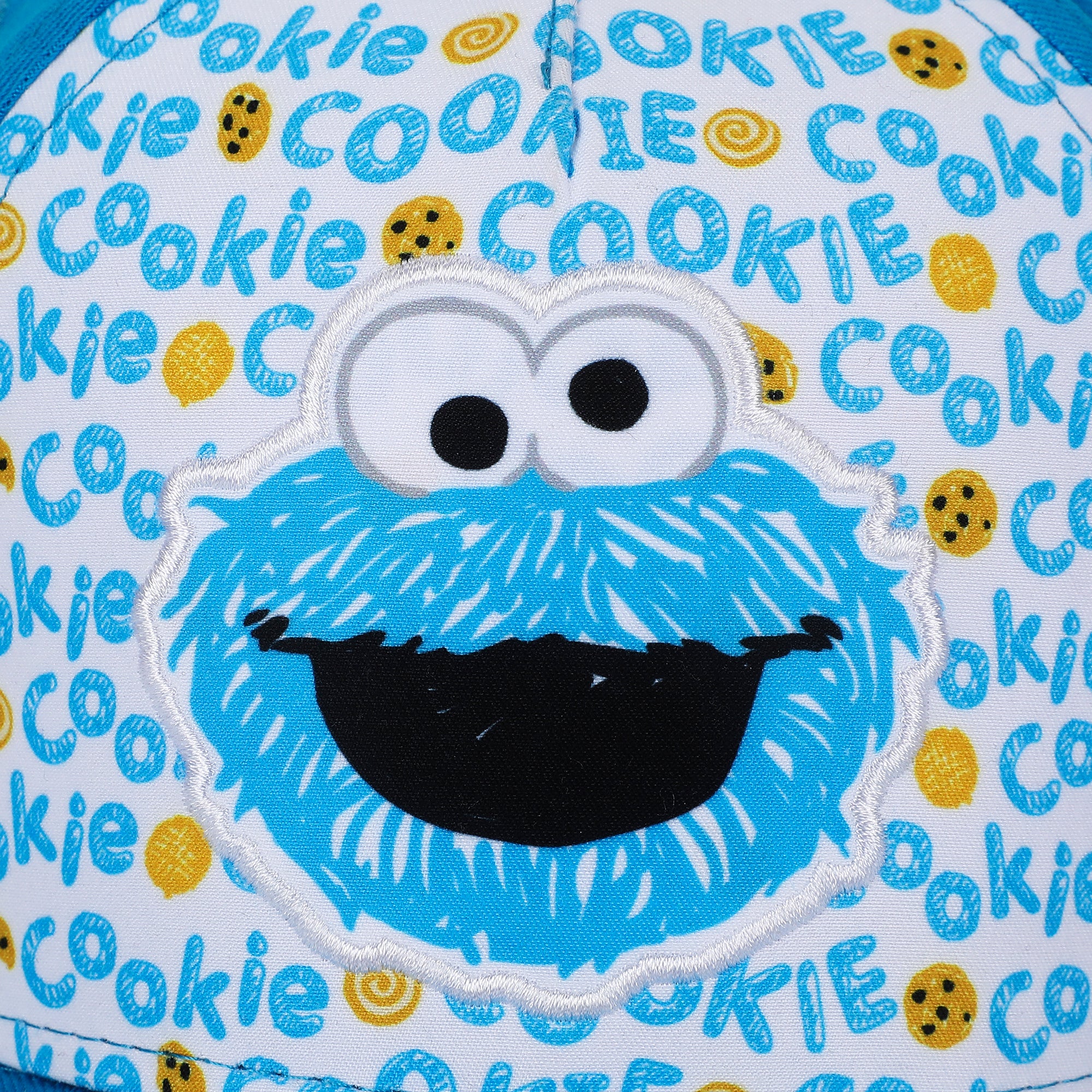 Sesame Street Plush Cookie Monster Toddler's Blue Traditional Adjustable Baseball Cap