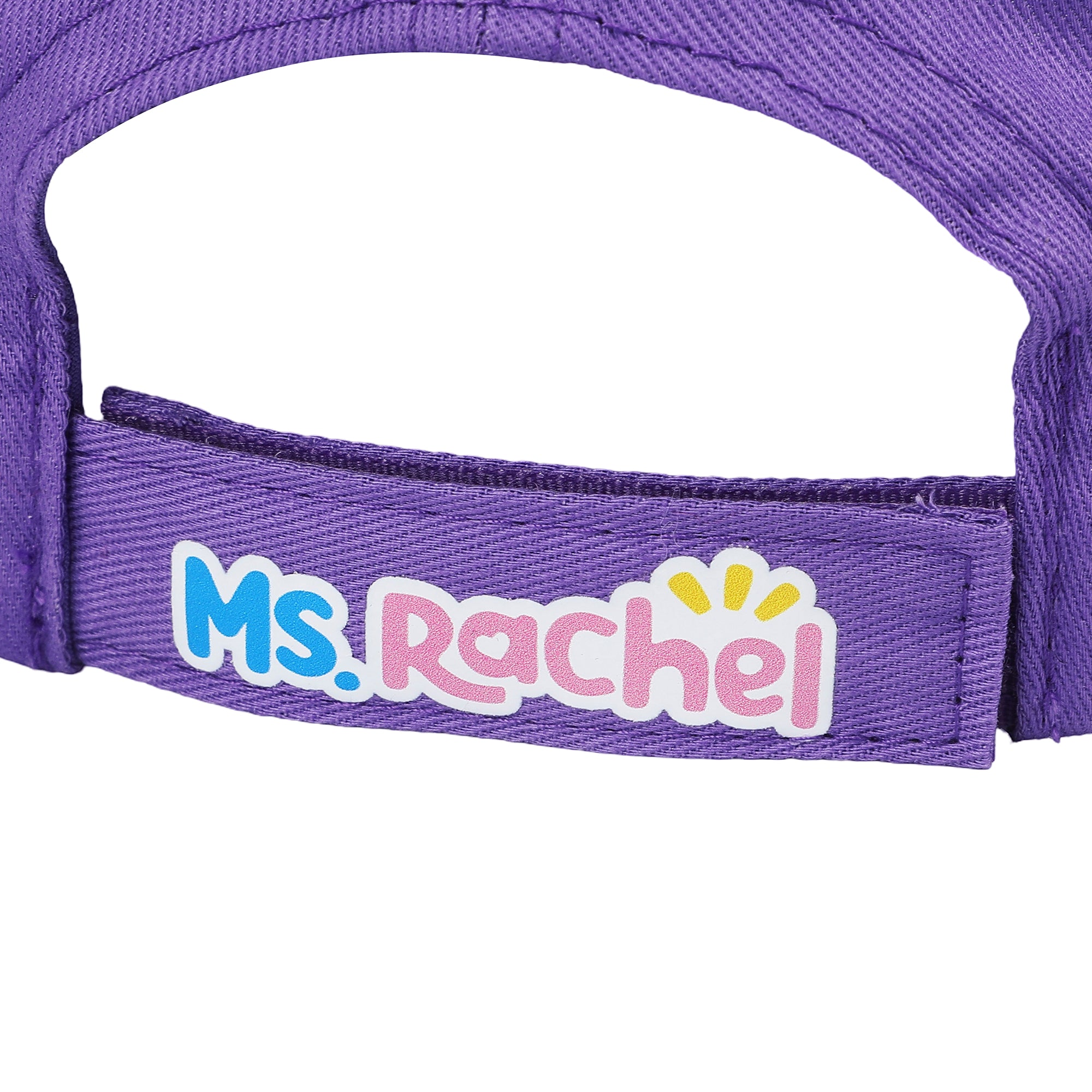 Ms. Rachel Peek-A-Boo Toddler’s White & Purple Traditional Adjustable Baseball Cap