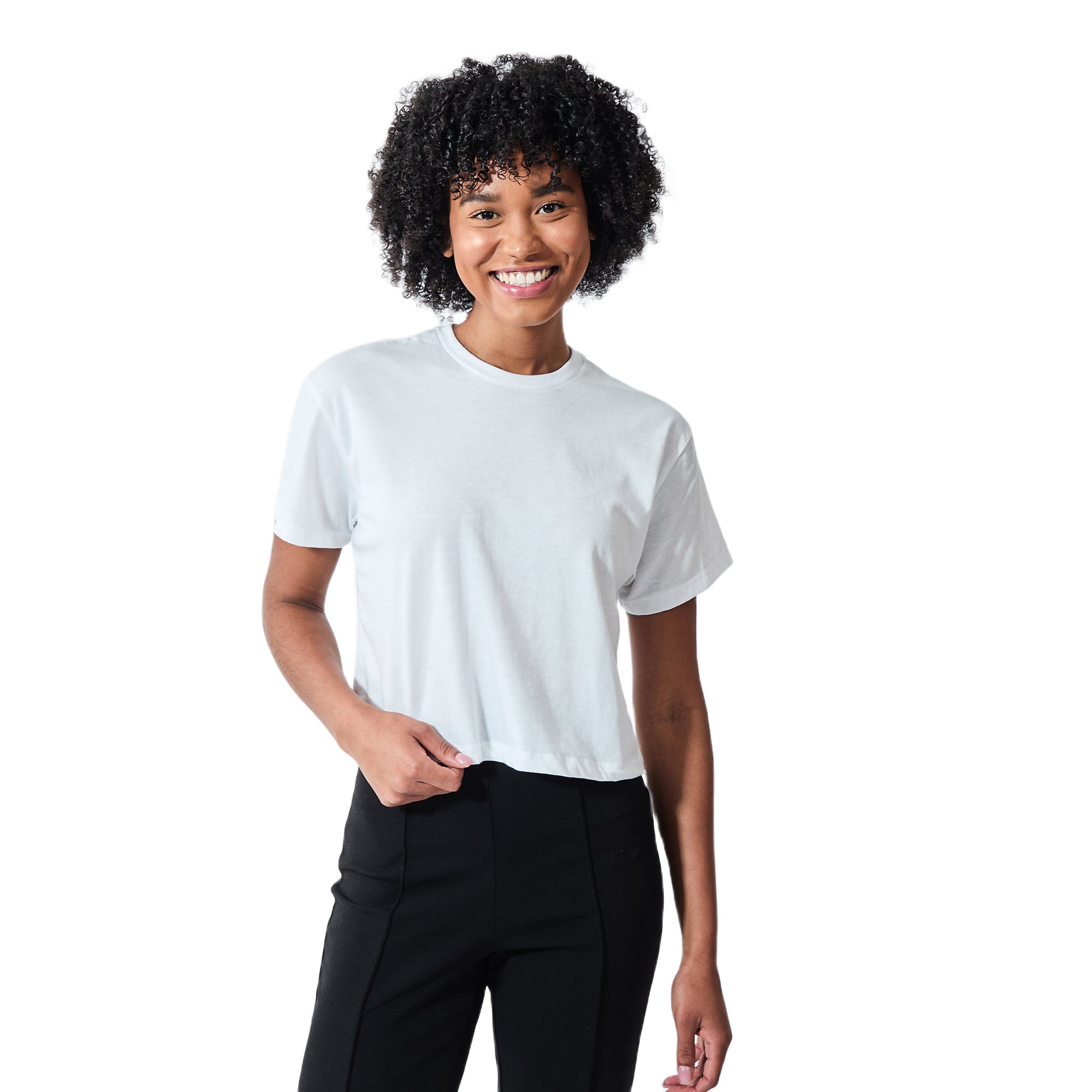 Blockbuster Be Kind Please Rewind Women's White Crop T-shirt