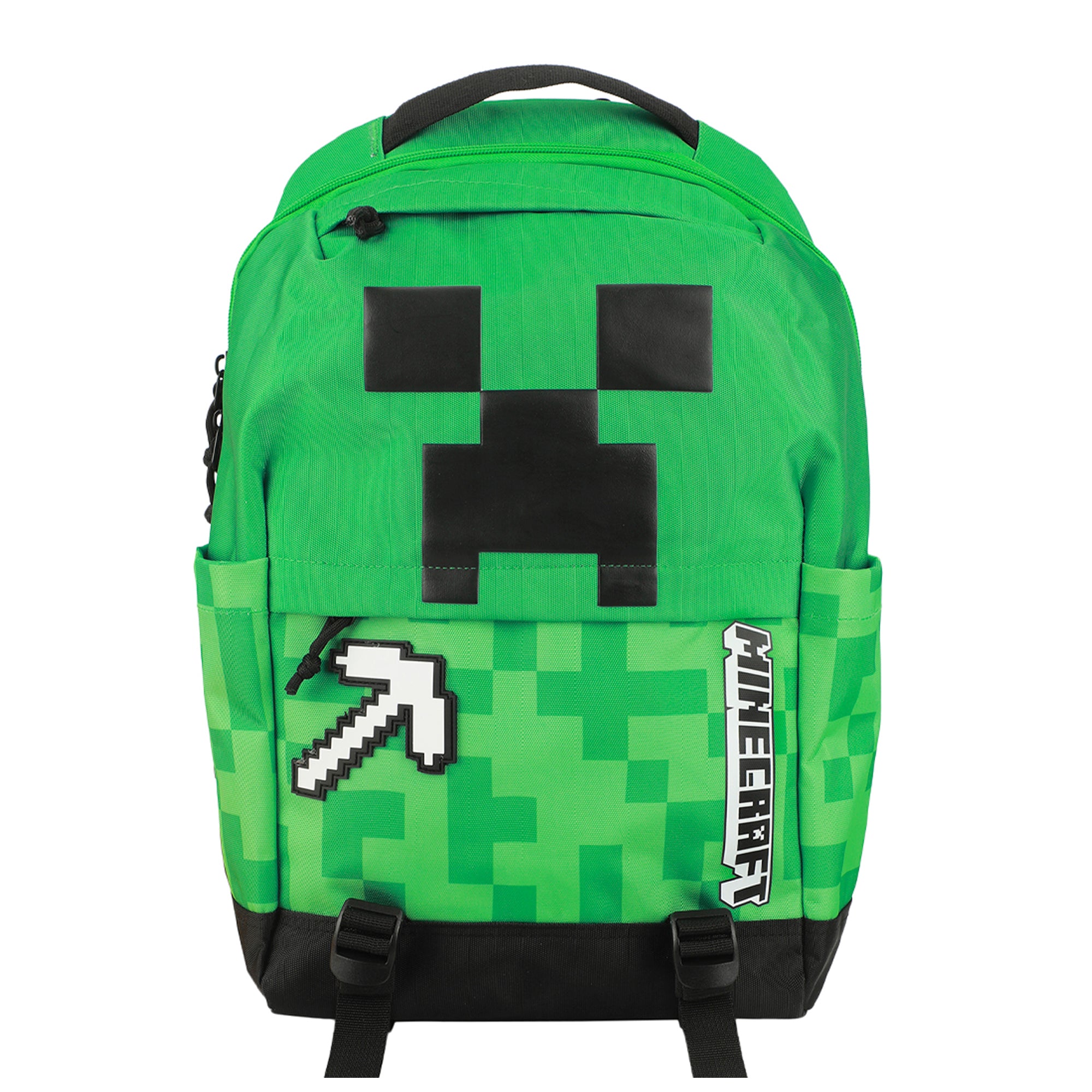 Minecraft Creeper & Pickax Green 17.5" Backpack