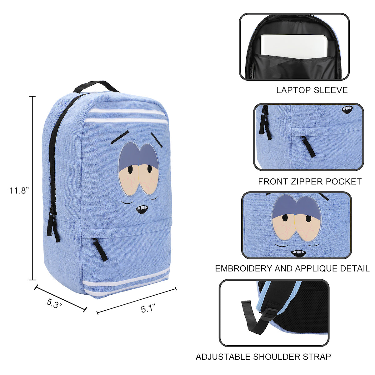 South Park Towelie 11.8" Character Backpack