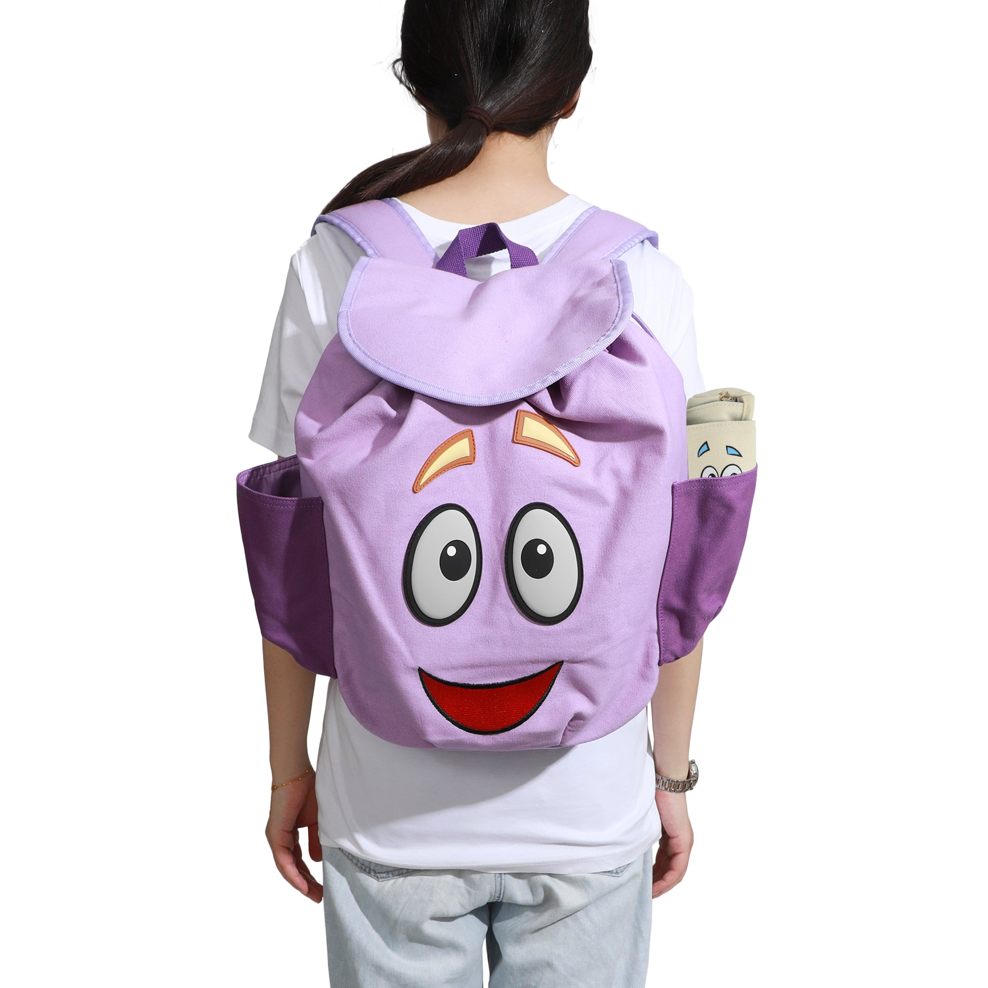Dora The Explorer Backpack Character 13" Novelty Backpack With Map Pouch