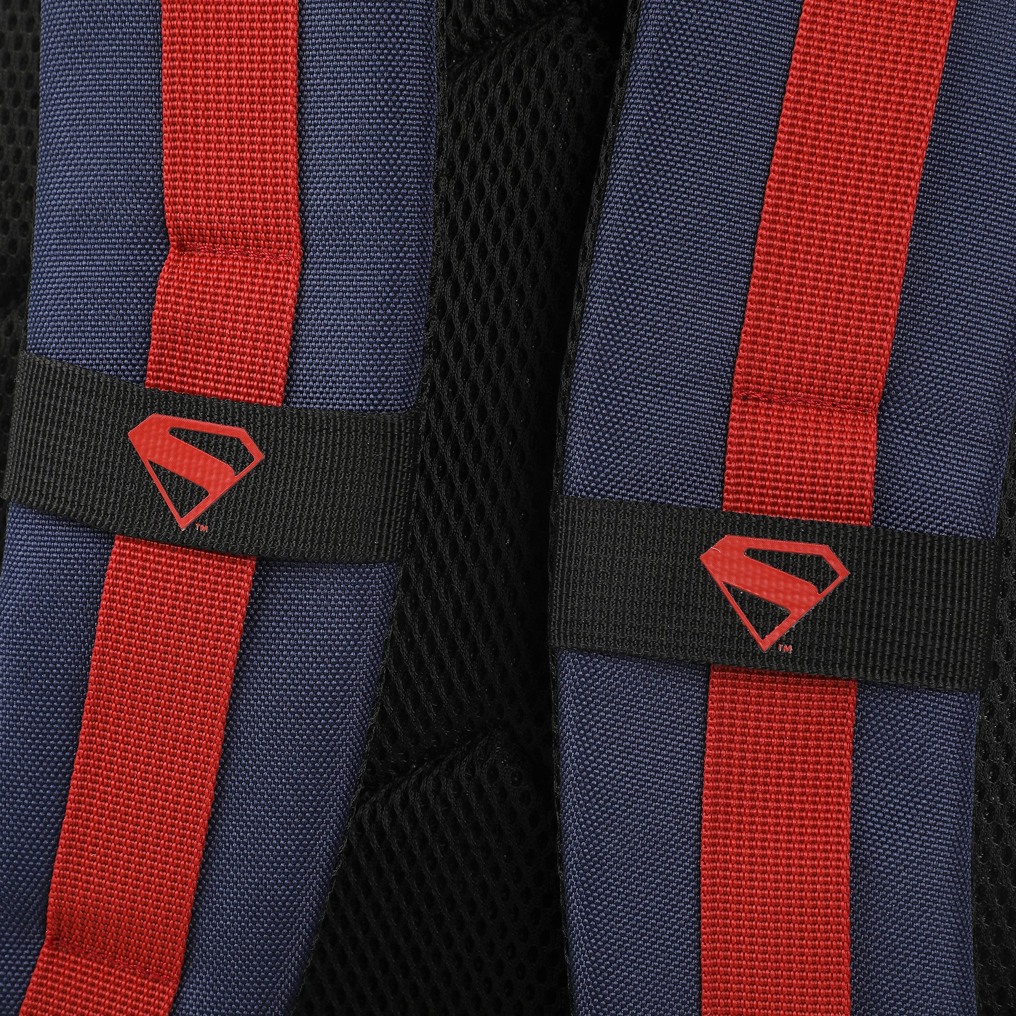 Superman Web Logo 17.5" Blue Backpack