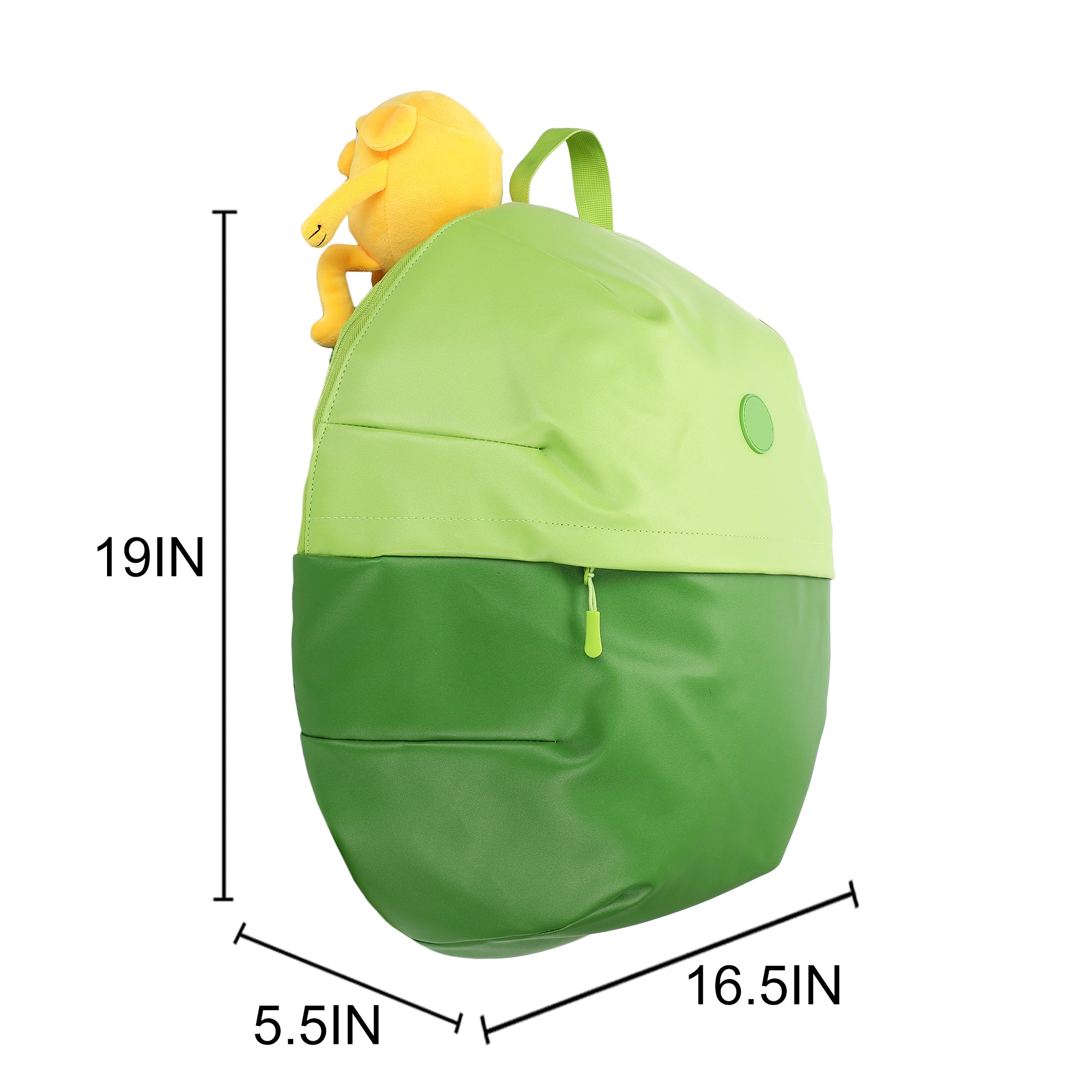 Adventure Time Finn Green 19” Adult Novelty Character Backpack