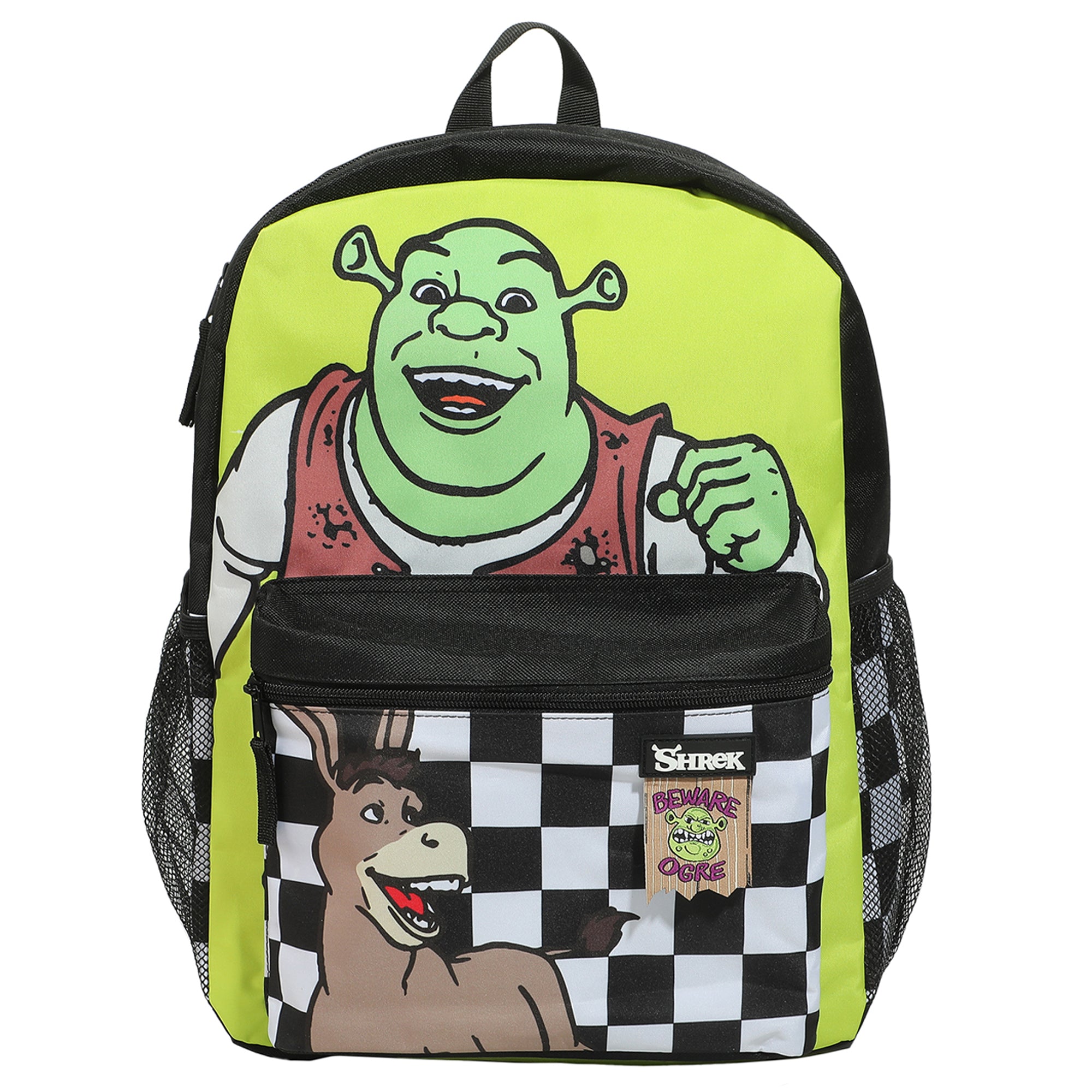 Shrek & Donkey Swamp & Checkered Backgrounds 16" Backpack